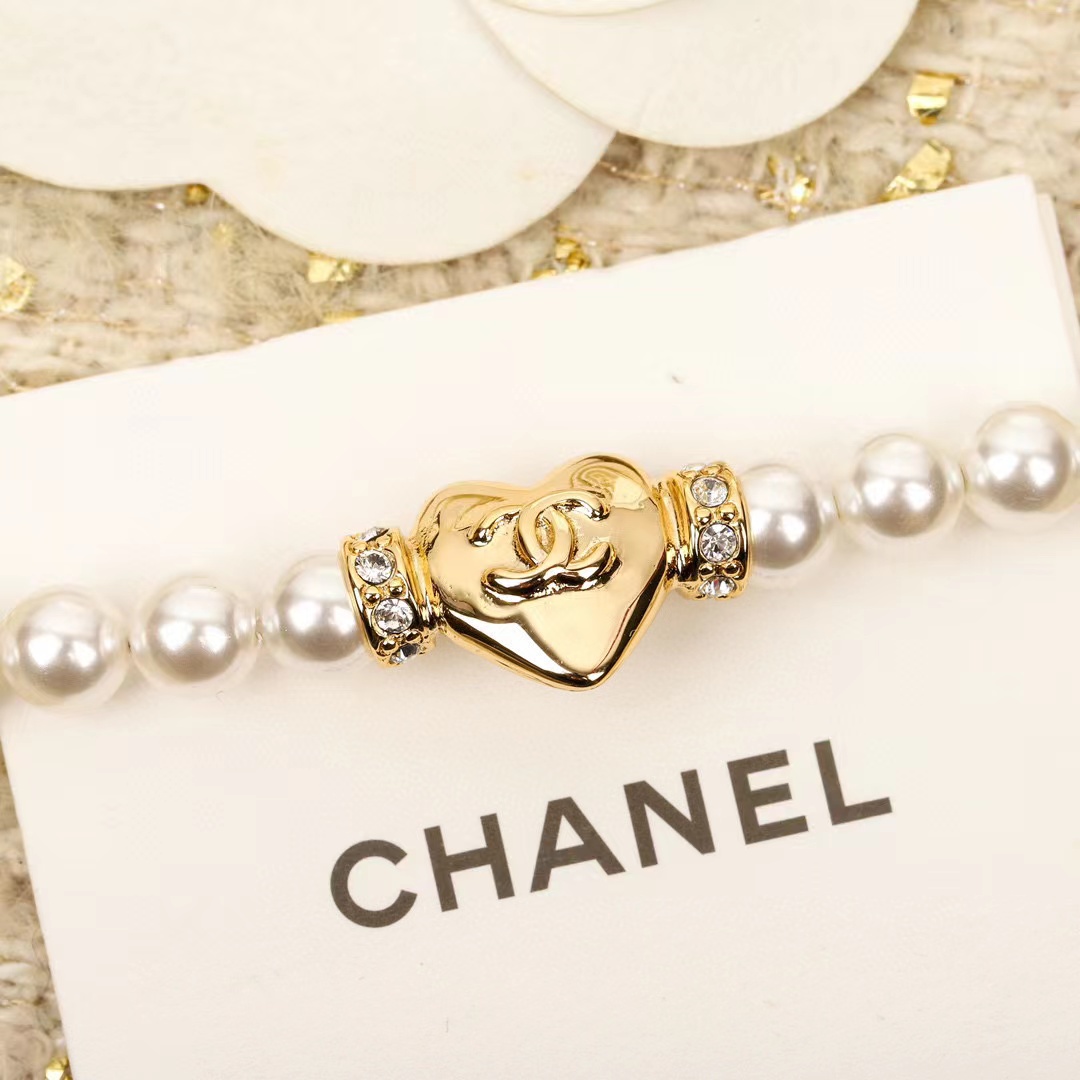 CHANE1 ハートパールブレスレット【50％割引+送料無料】