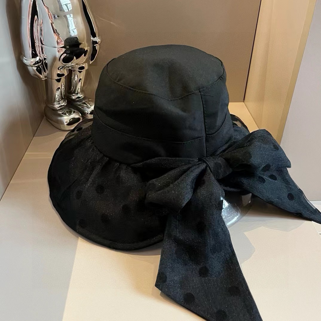 VALENT1NO ポルカドットリボンサンハット【50％割引+送料無料】