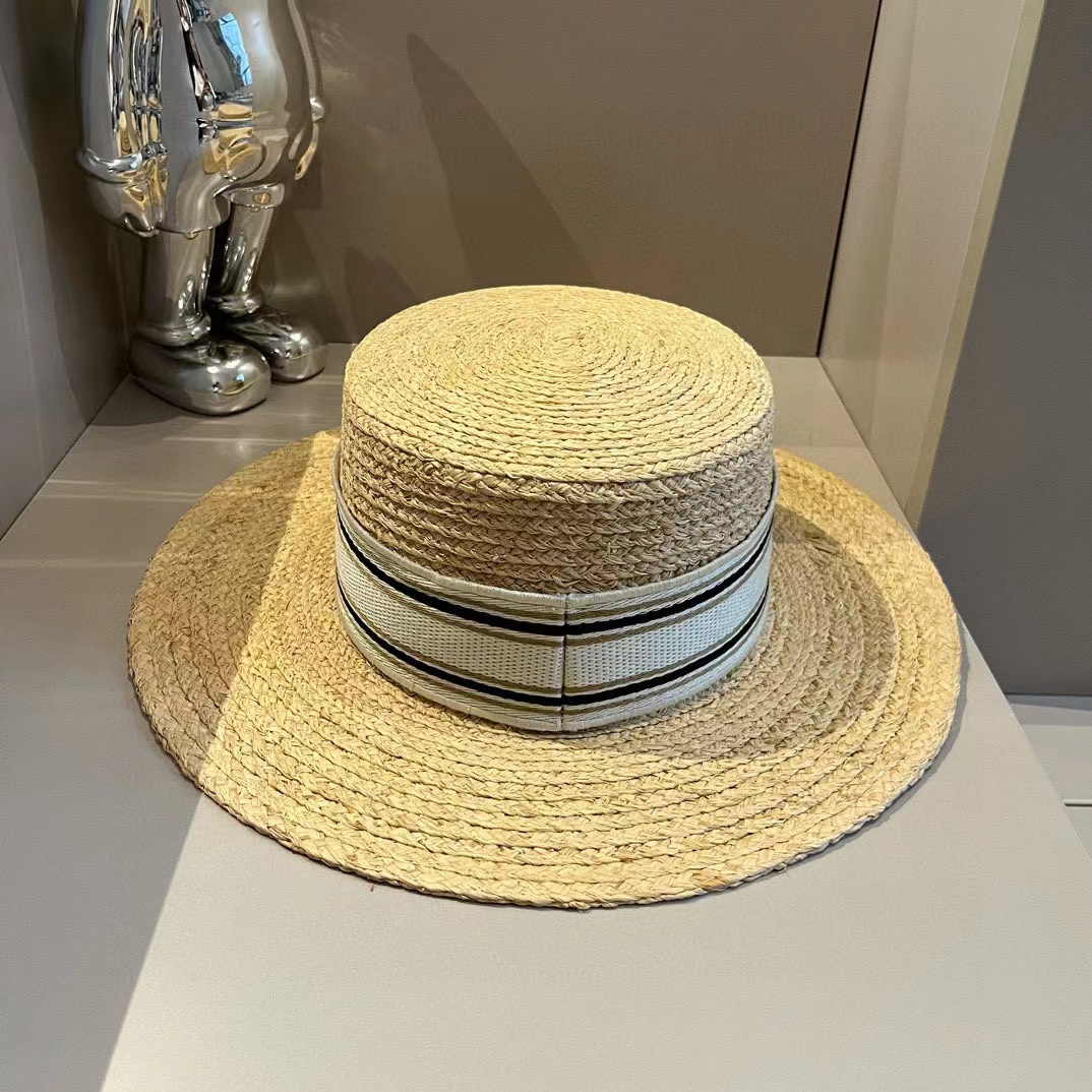 M1UM1U ラフィアレタードフラットハット【50％割引+送料無料】