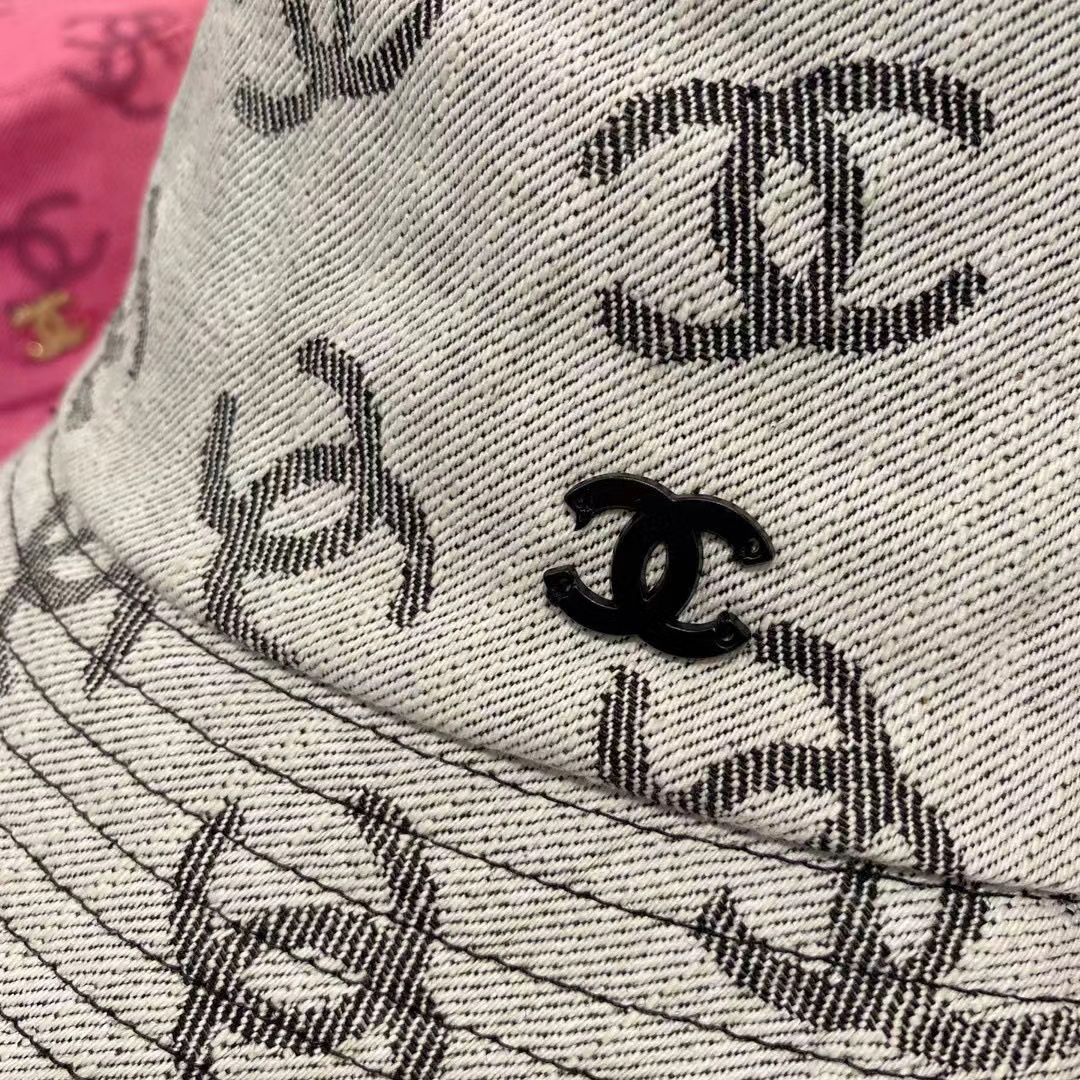 CHANE1 ダブルCロゴ デニムバケットハット【50％割引+送料無料】