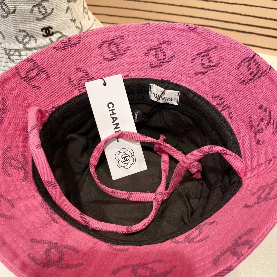 CHANE1 ダブルCロゴ デニムバケットハット【50％割引+送料無料】