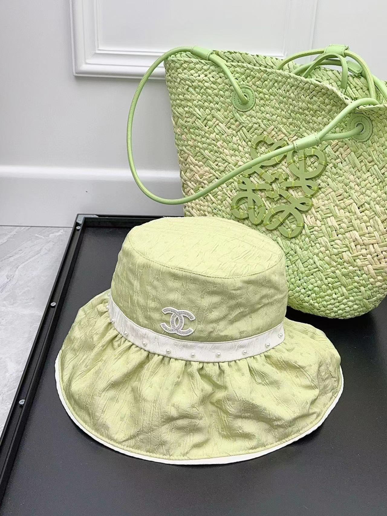 CHANE1 パール バケット ハット【50％割引+送料無料】