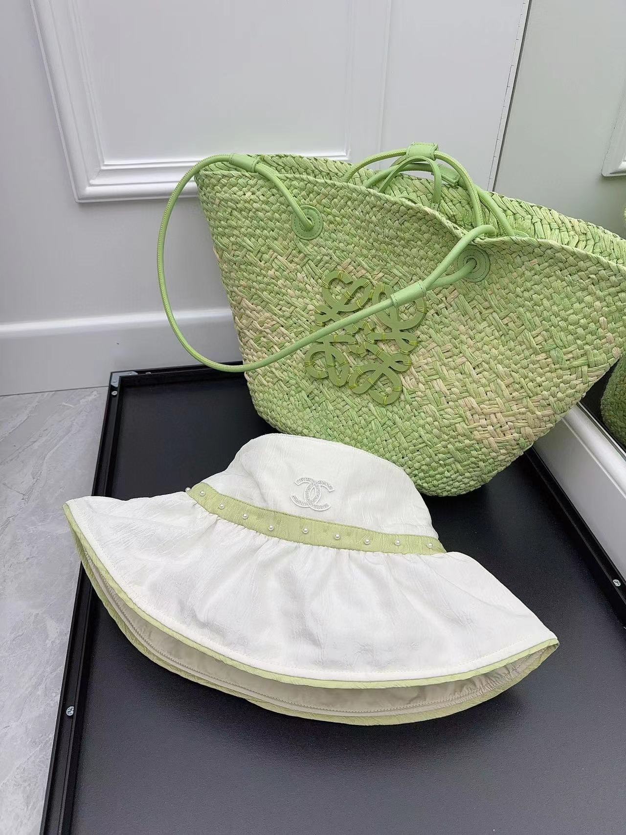 CHANE1 パール バケット ハット【50％割引+送料無料】