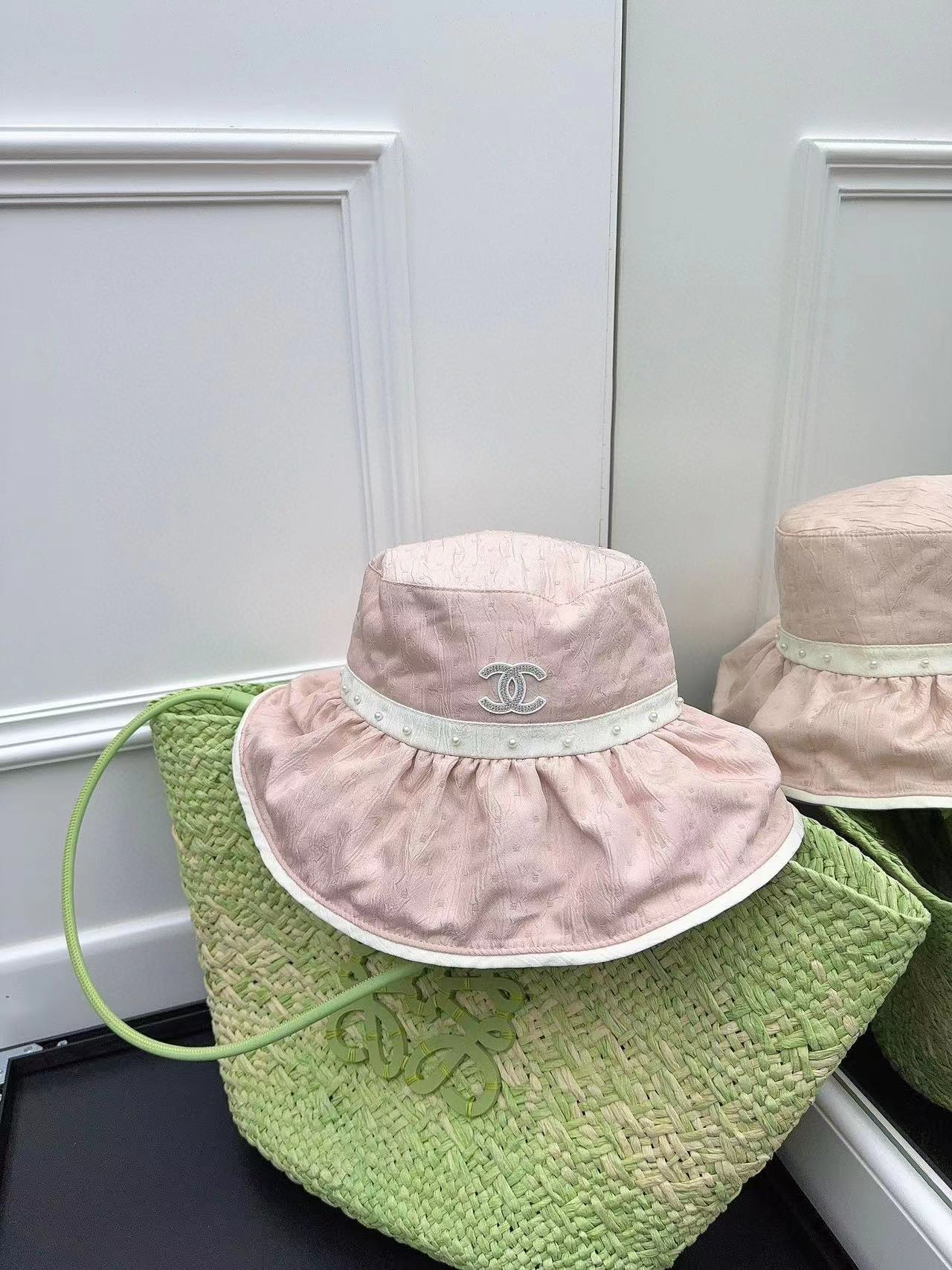 CHANE1 パール バケット ハット【50％割引+送料無料】