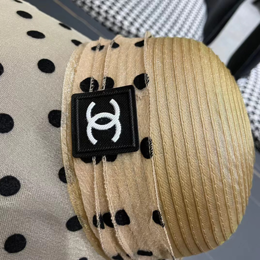 CHANE1 ポルカドットメッシュサンハット【50％割引+送料無料】