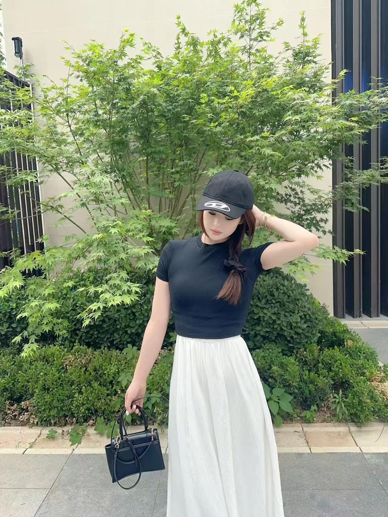 DIESEL シンプルロゴ ベースボールキャップ【50％割引+送料無料】