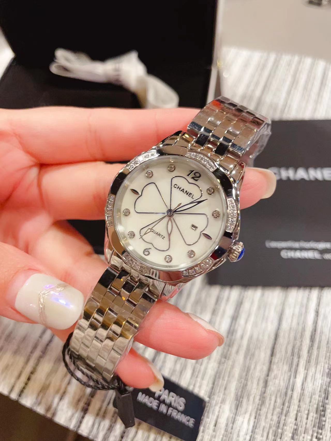 CHANE1 スチールバンド レディース 腕時計【50％割引+送料無料】