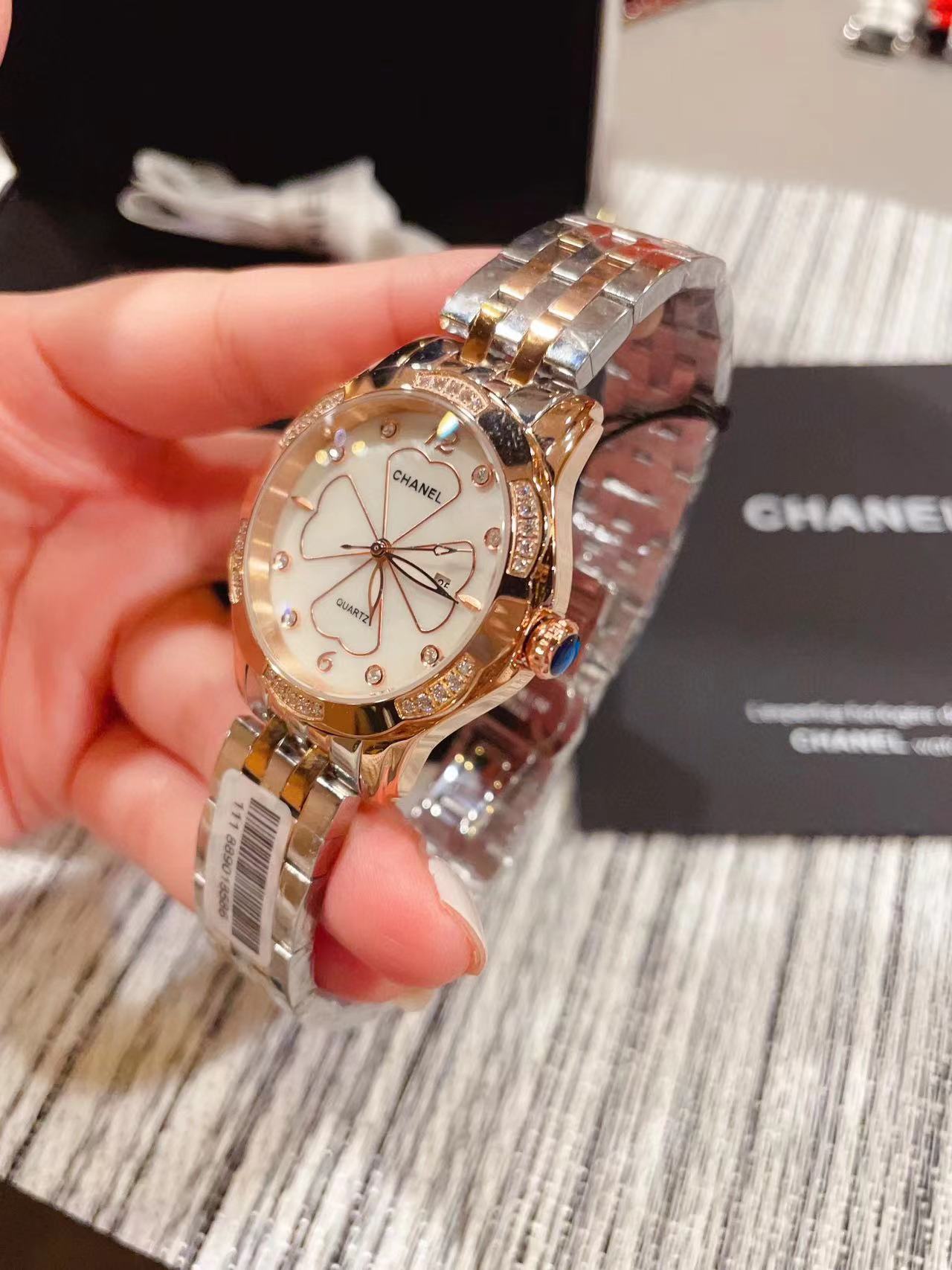 CHANE1 スチールバンド レディース 腕時計【50％割引+送料無料】