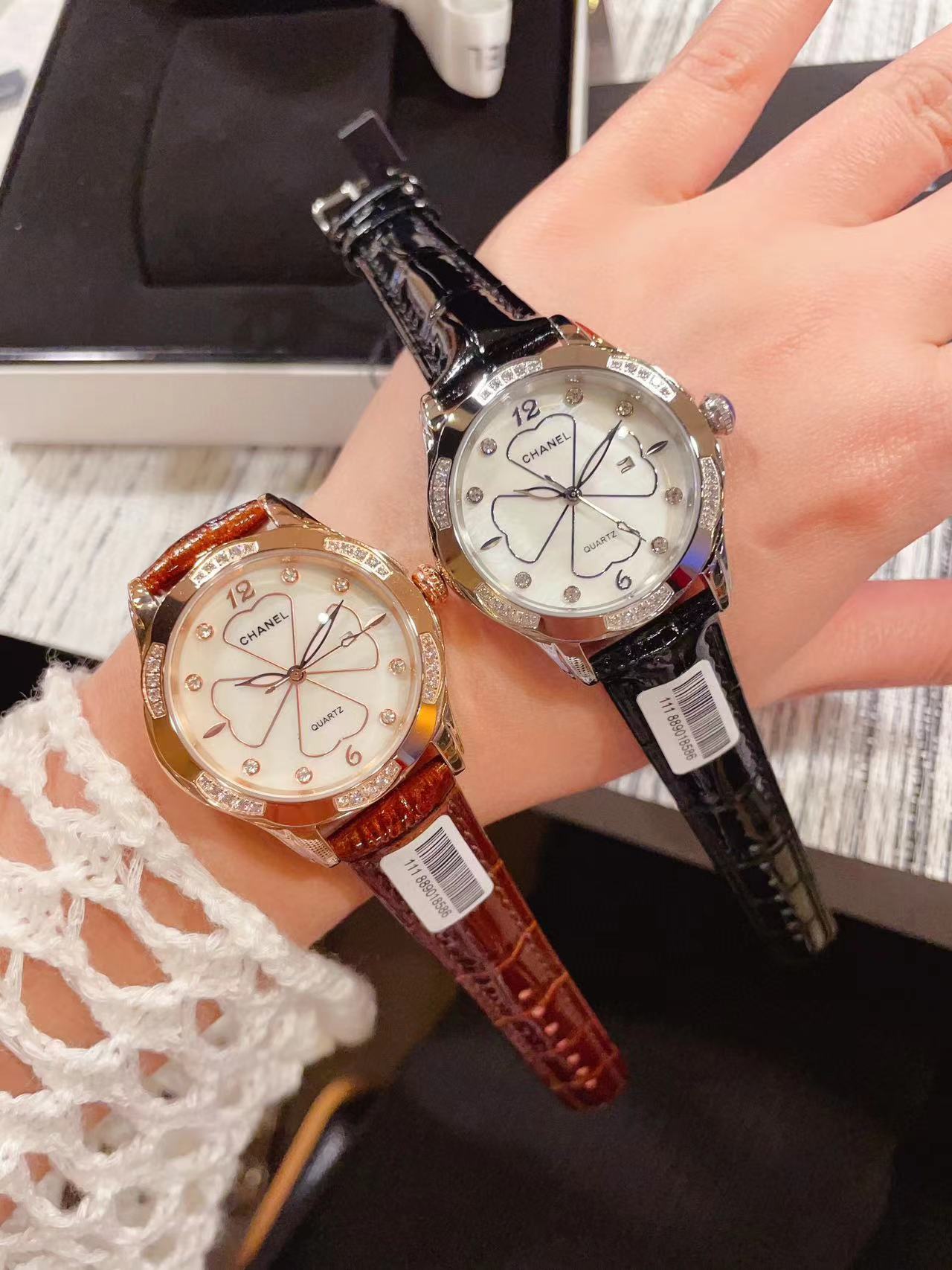 CHANE1 牛革レディース腕時計【50％割引+送料無料】