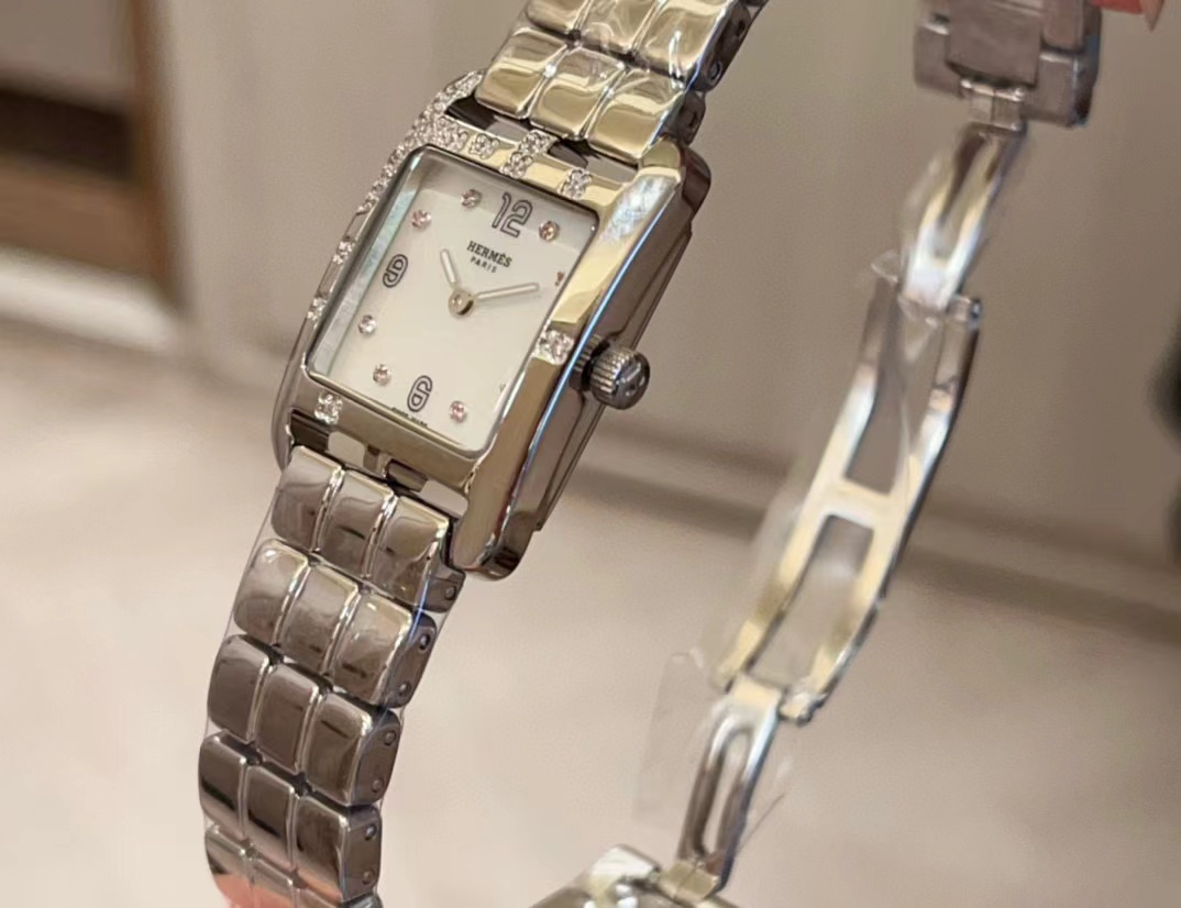 HERME5 高品質スモールダイヤモンドスチールバンドレディースウォッチ【50％割引+送料無料】