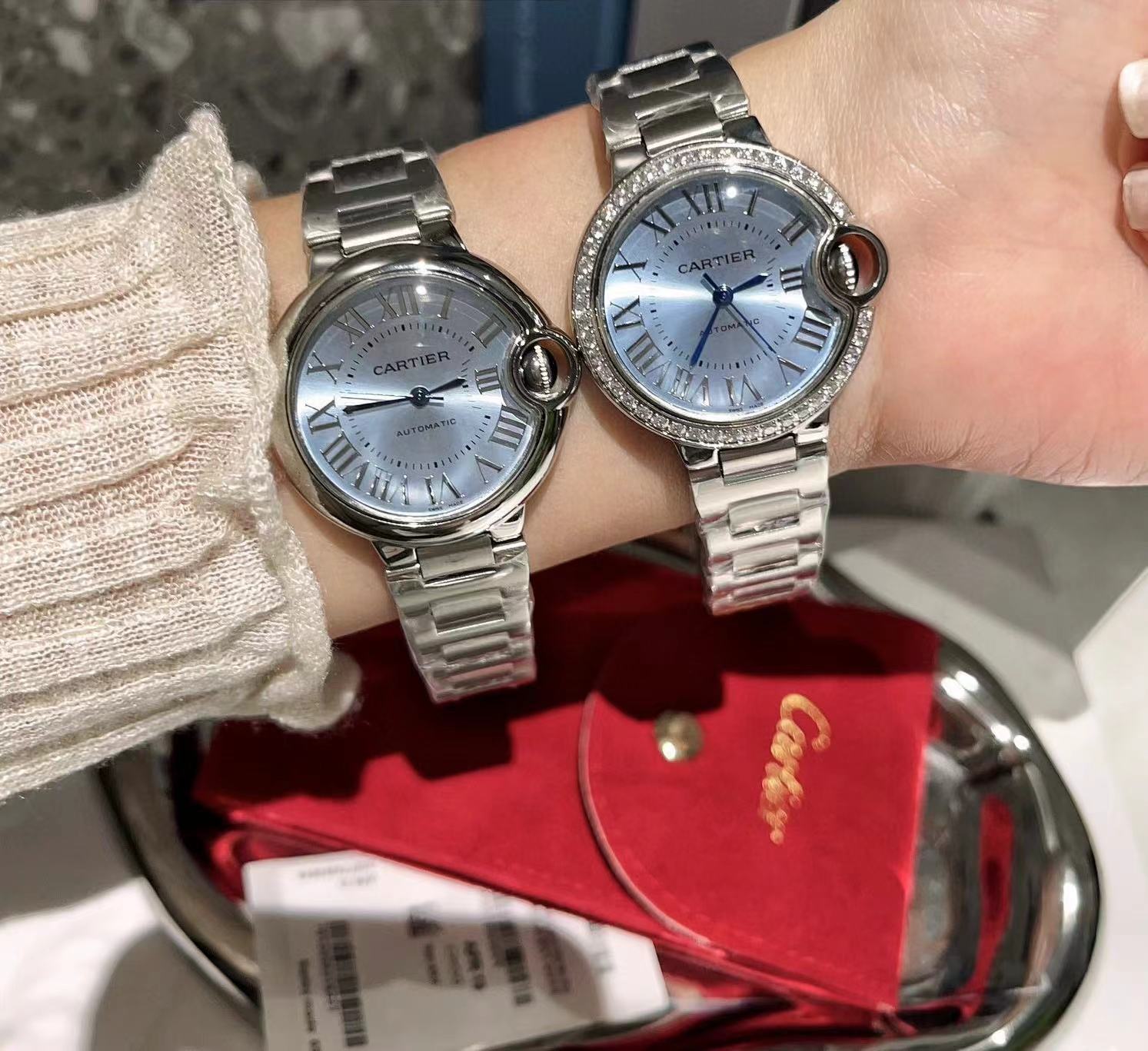 CART1ER 高品質スチールバンドレディースウォッチ 33mm【50％割引+送料無料】