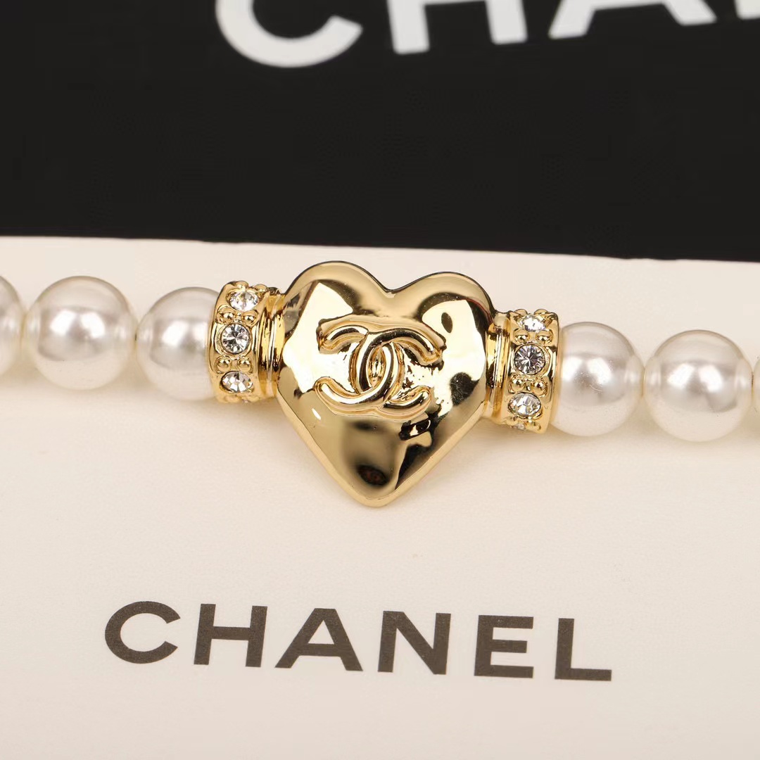 CHANE1 ハートパールネックレス【50％割引+送料無料】