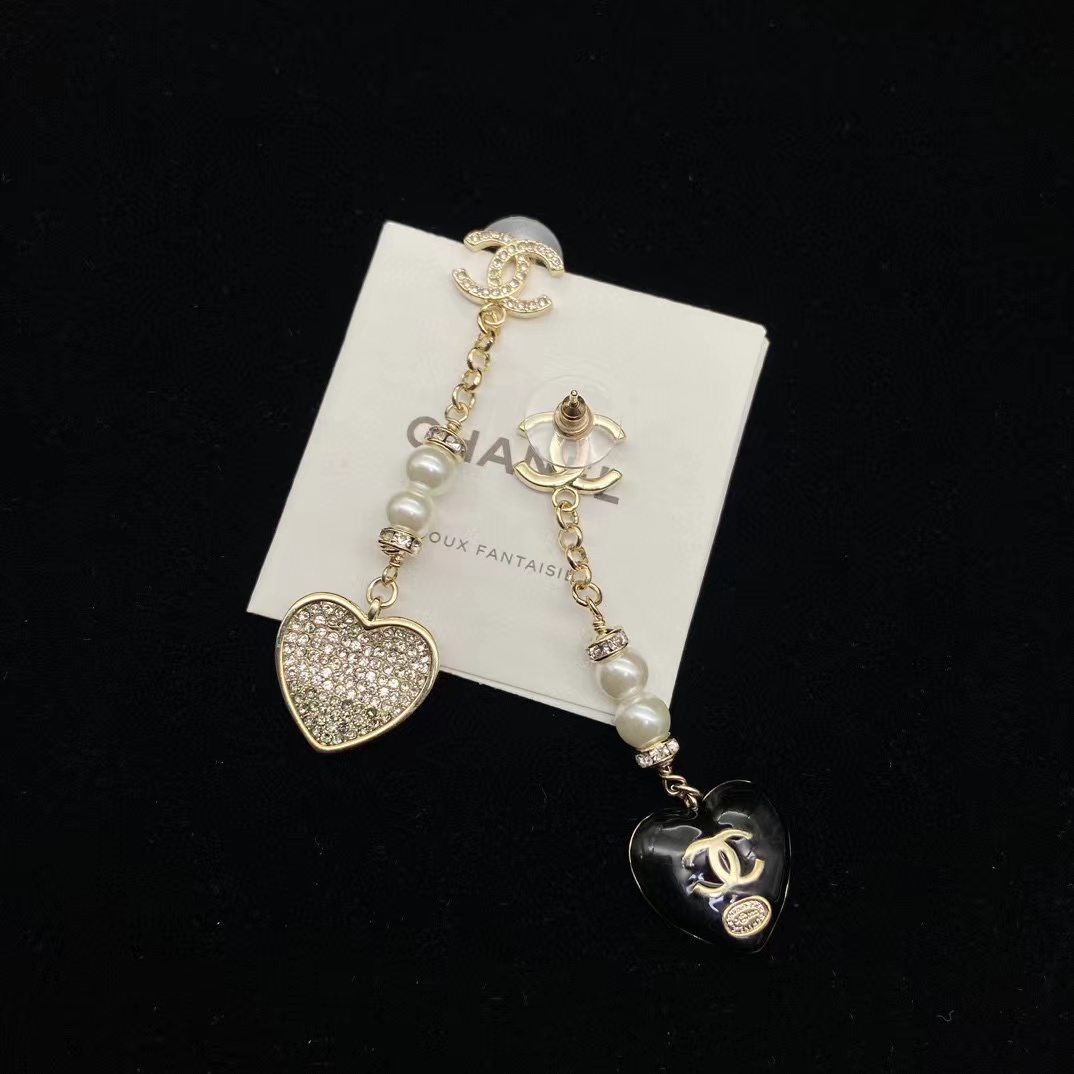CHANE1 ハートロングピアス【50％割引+送料無料】
