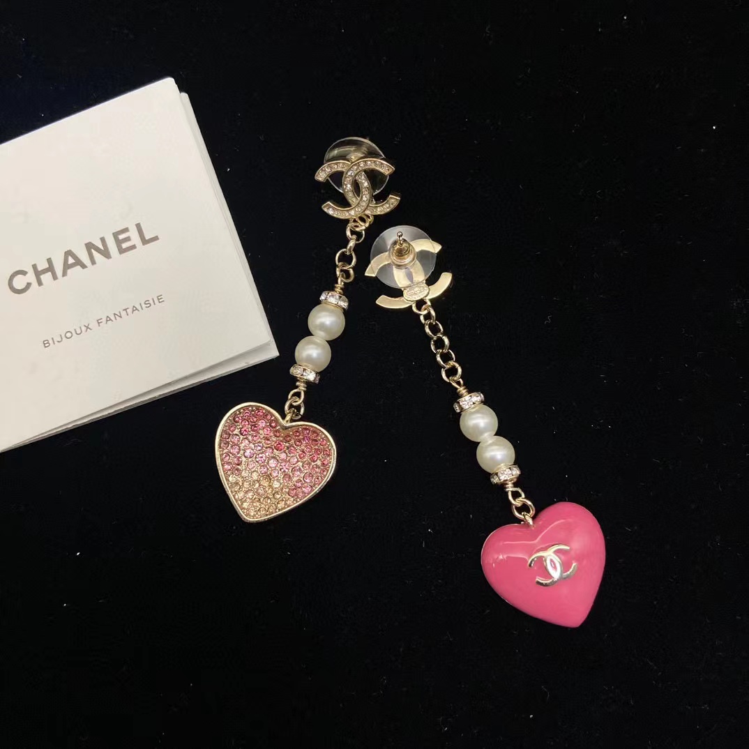 CHANE1 ハートロングピアス【50％割引+送料無料】