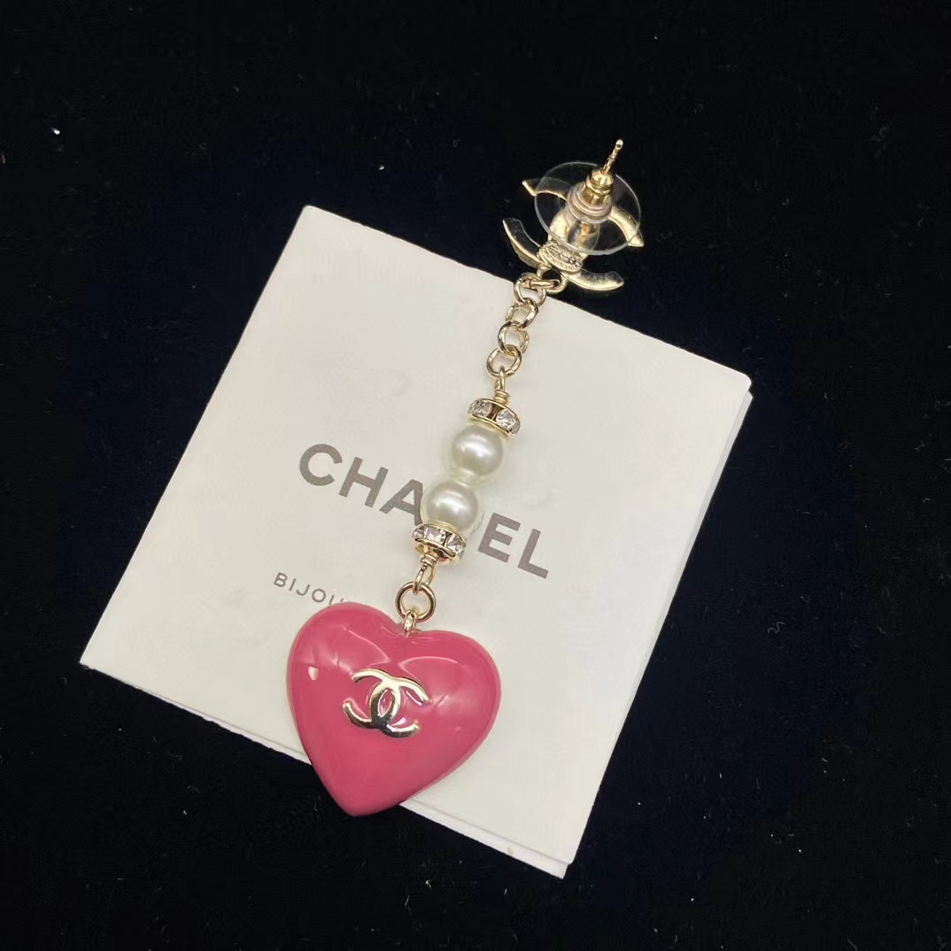 CHANE1 ハートロングピアス【50％割引+送料無料】