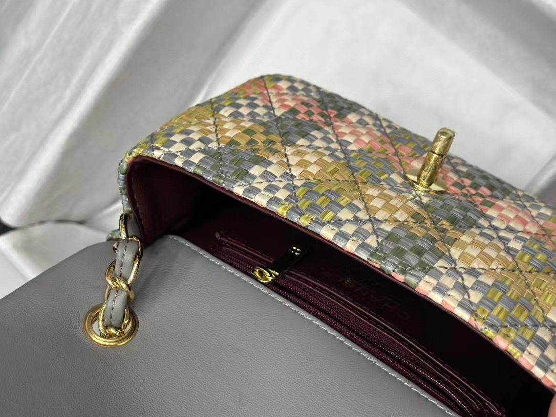 CHANE1 カラフルストローショルダークロスボディバッグ【 50％割引+送料無料】