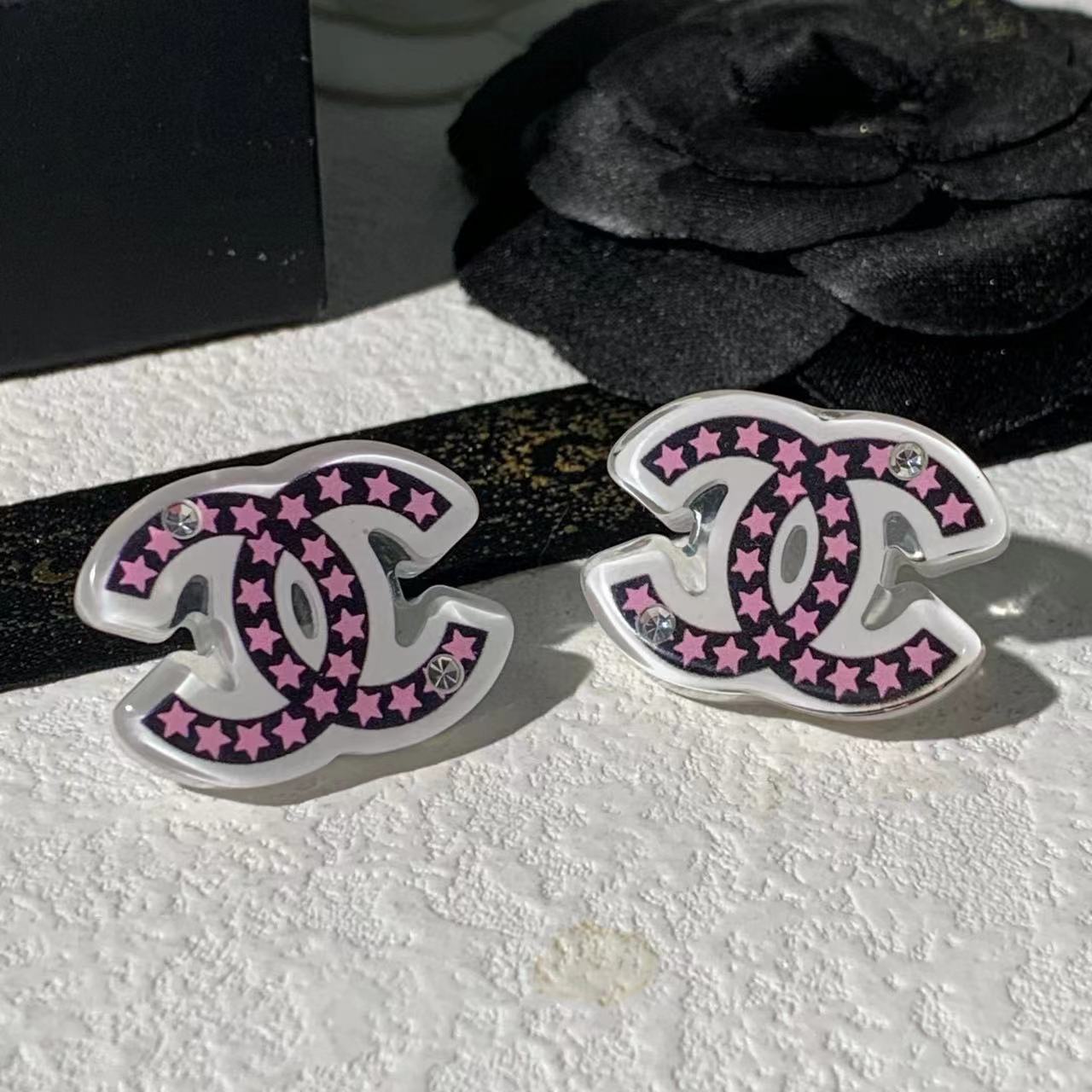 CHANE1 五芒星 ダブルC スタッドピアス【50％割引+送料無料】