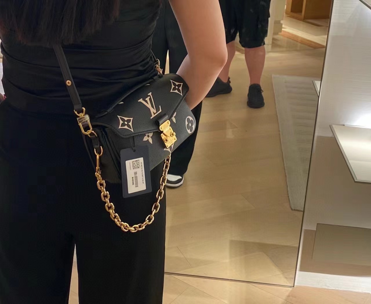 LV チェーンプリント アンダーアーム クロスボディバッグ【50％割引+送料無料】