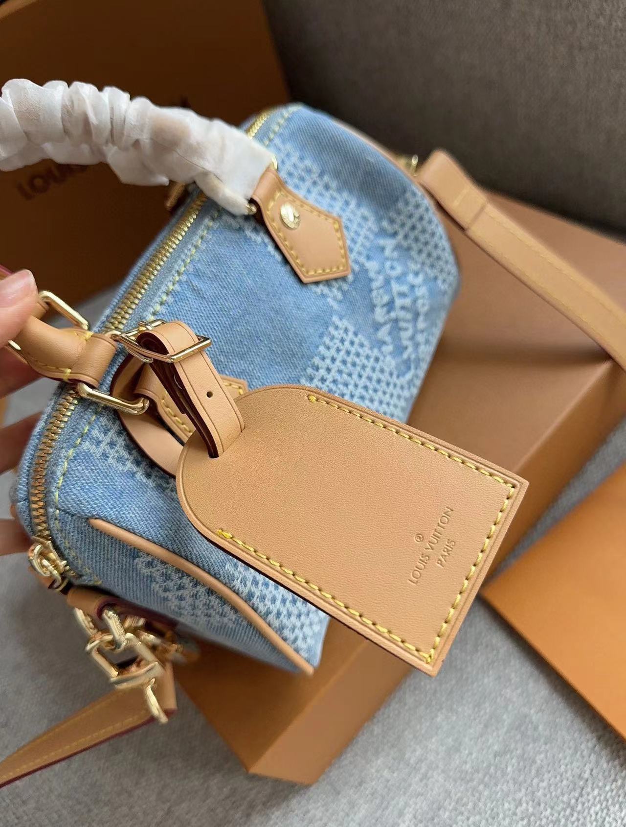 LV speedyデニムハンドバッグ【50％割引+送料無料】