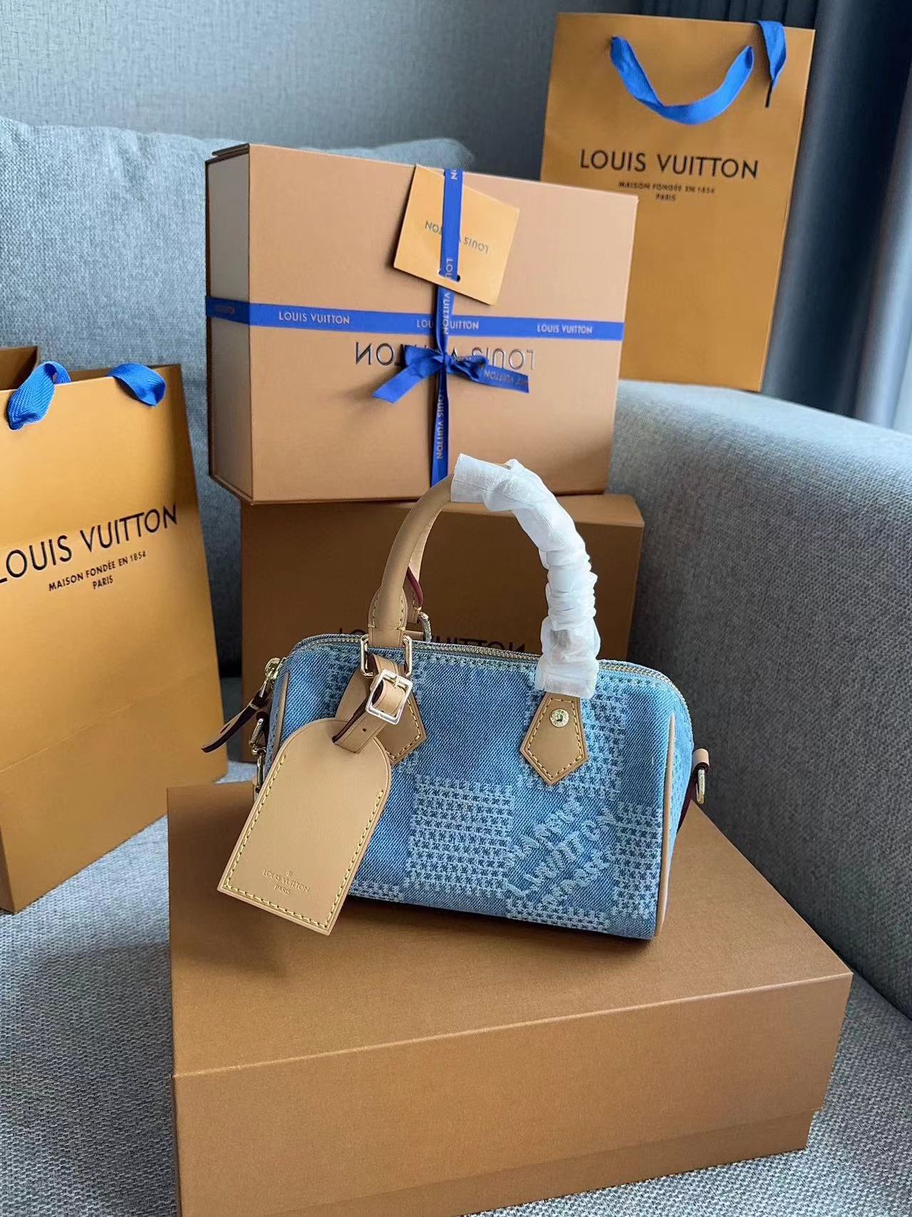 LV speedyデニムハンドバッグ【50％割引+送料無料】