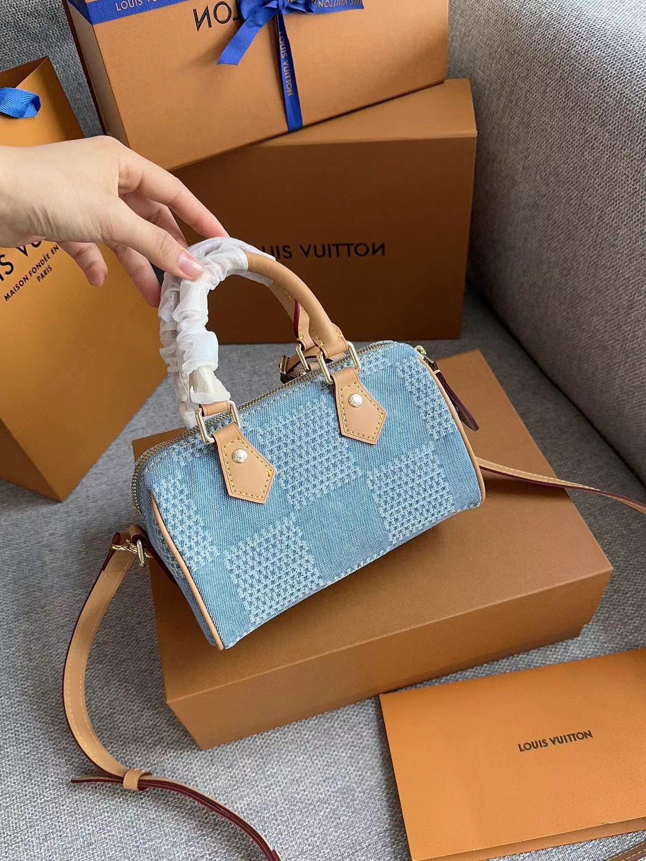 LV speedyデニムハンドバッグ【50％割引+送料無料】