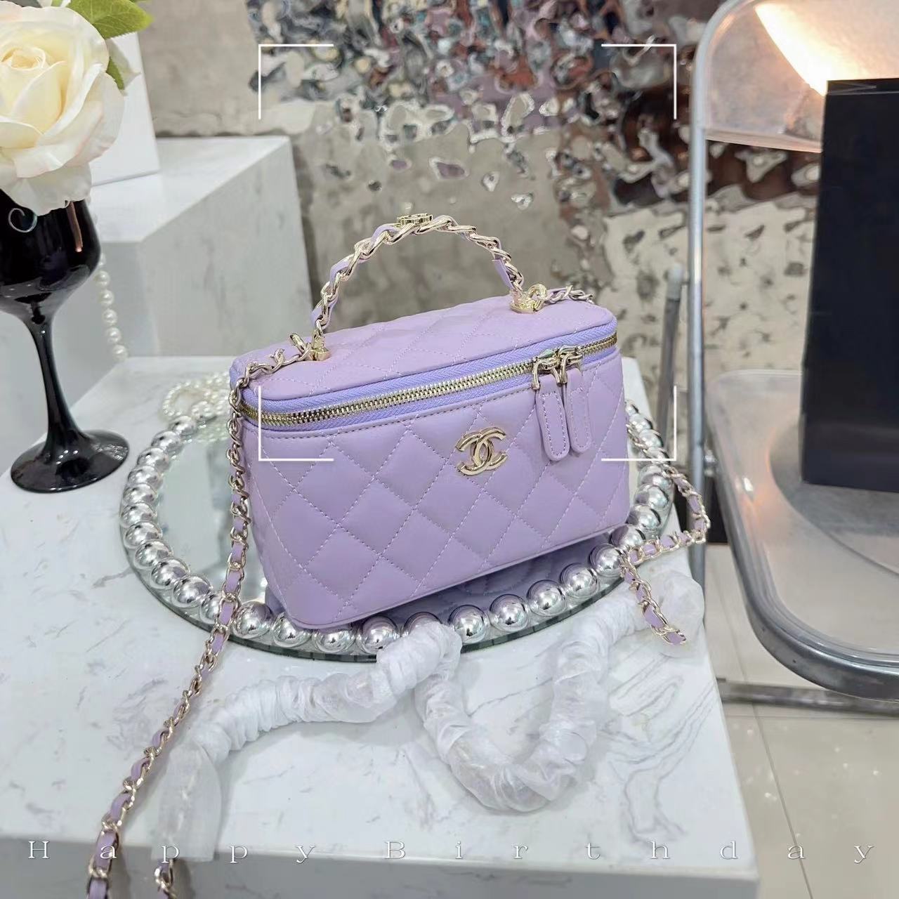 CHANE1 ロゴ レターハンドル ボックスバッグ【50％割引+送料無料】