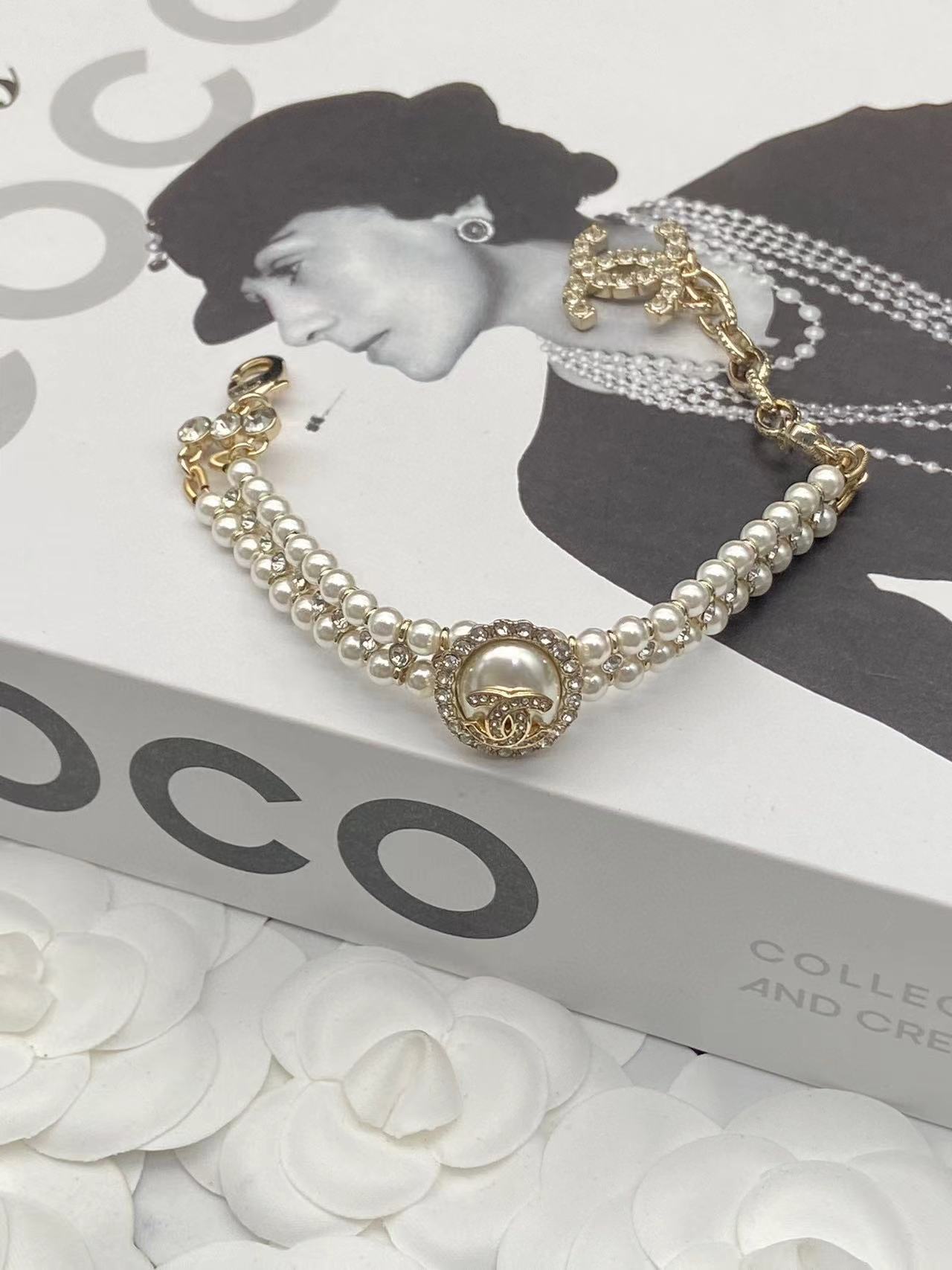 CHANE1 パールピアス+ブレスレット+ネックレス 3点セット【50％割引+送料無料】