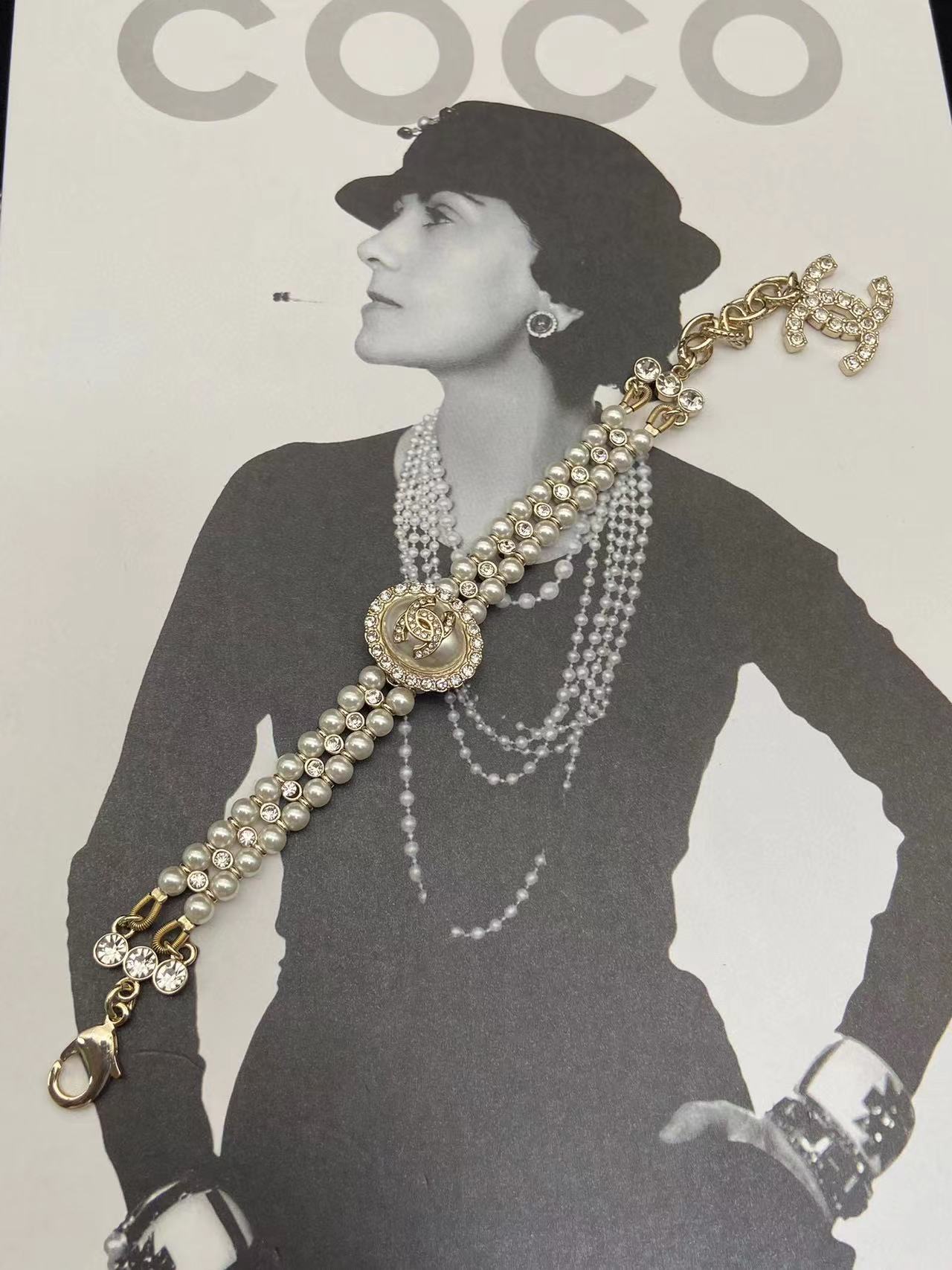 CHANE1 パールピアス+ブレスレット+ネックレス 3点セット【50％割引+送料無料】