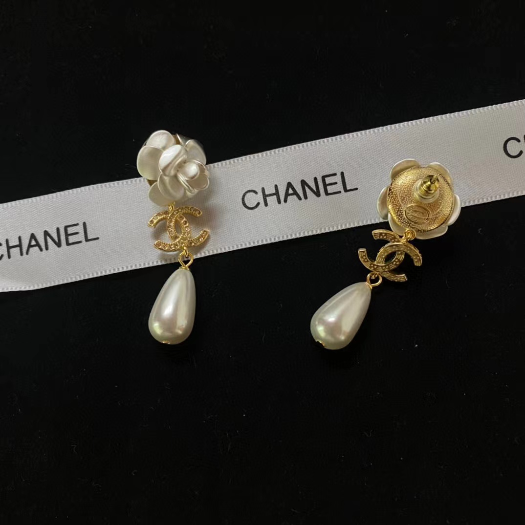 CHANE1 カメリアパールスタッドピアス【50％割引+送料無料】