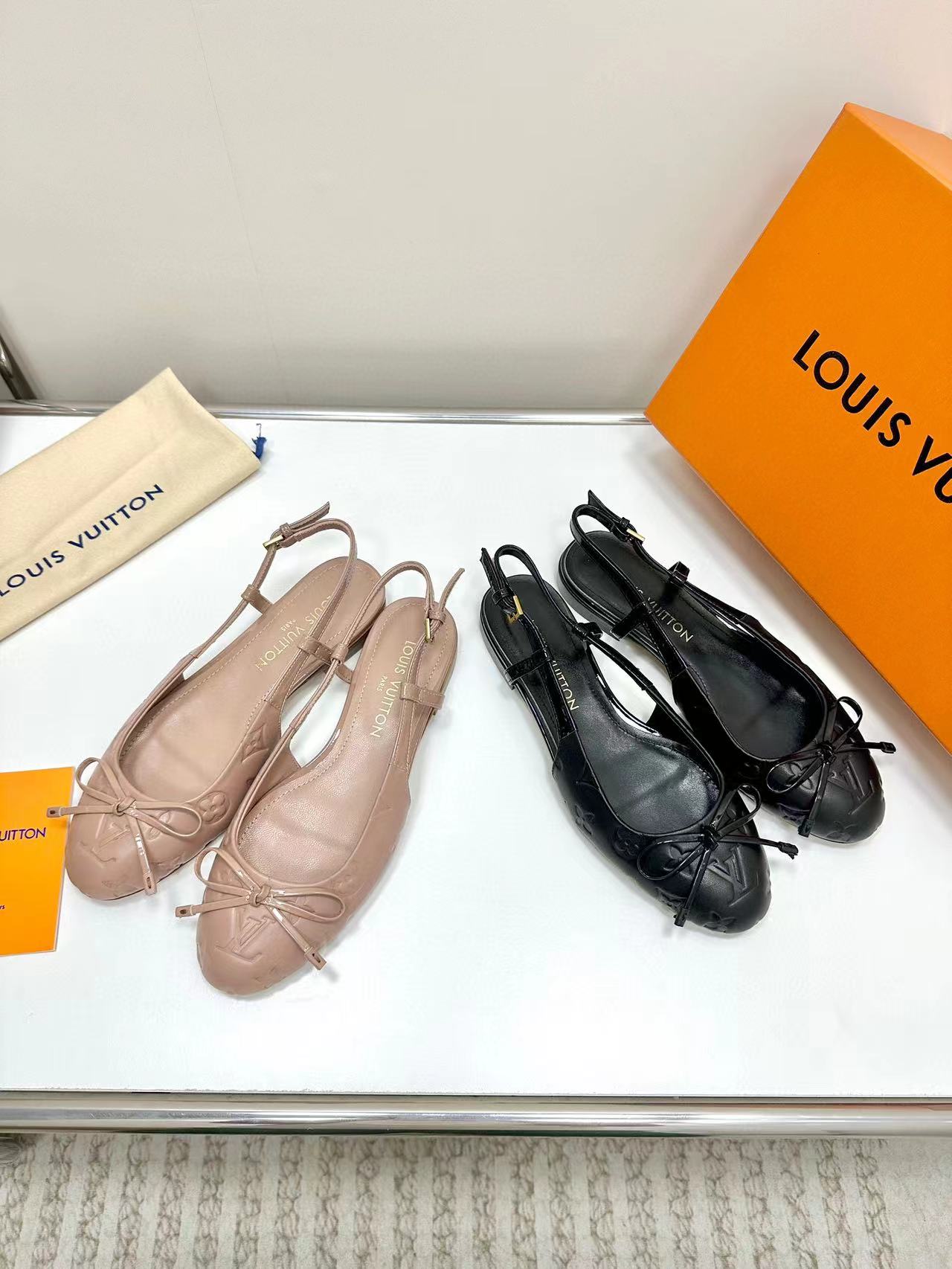 LV高品質ボウフラットシューズ【50％割引+送料無料】