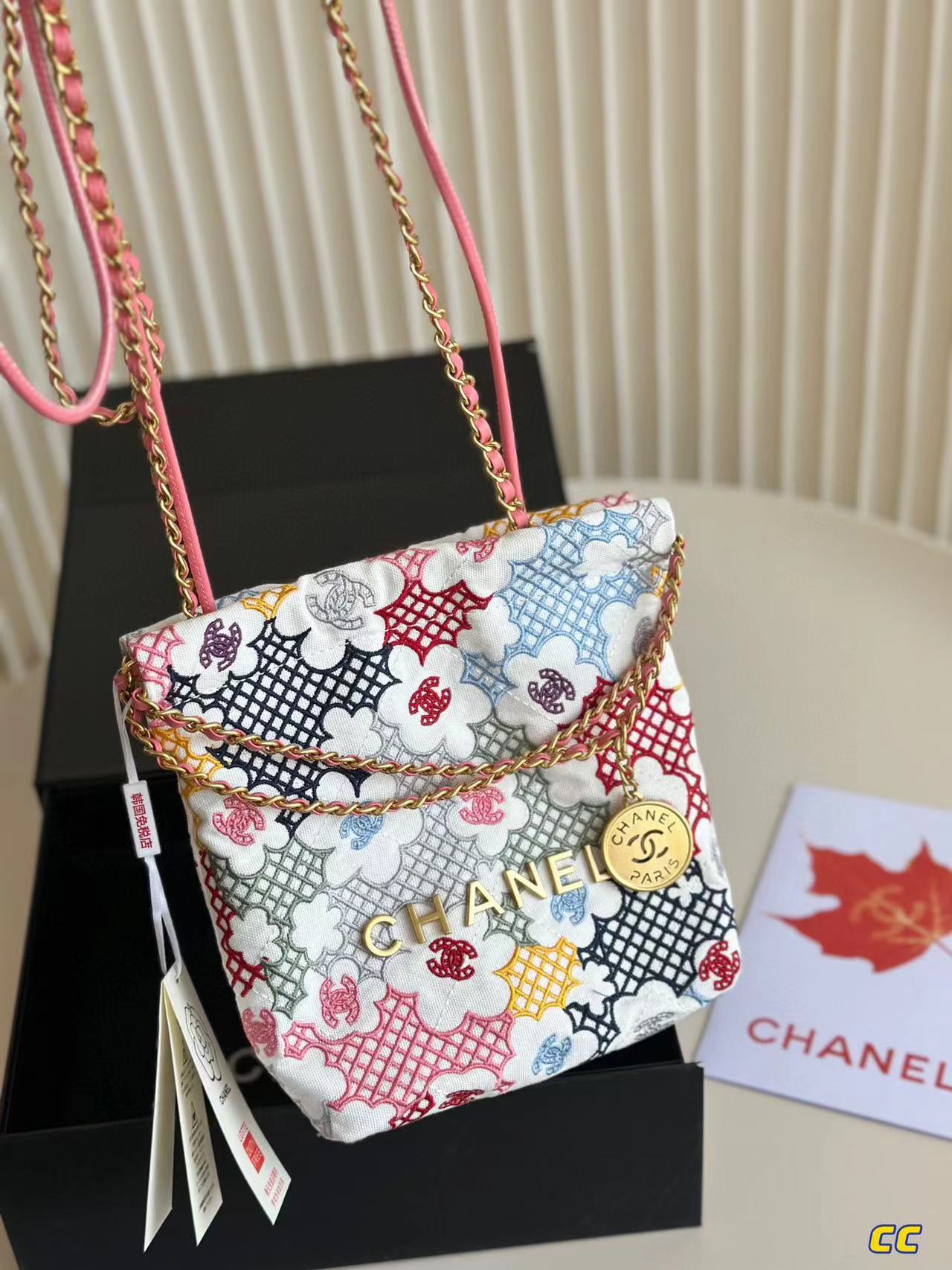 CHANE1 カラフルロゴ ショッピングバッグ【50％割引+送料無料】