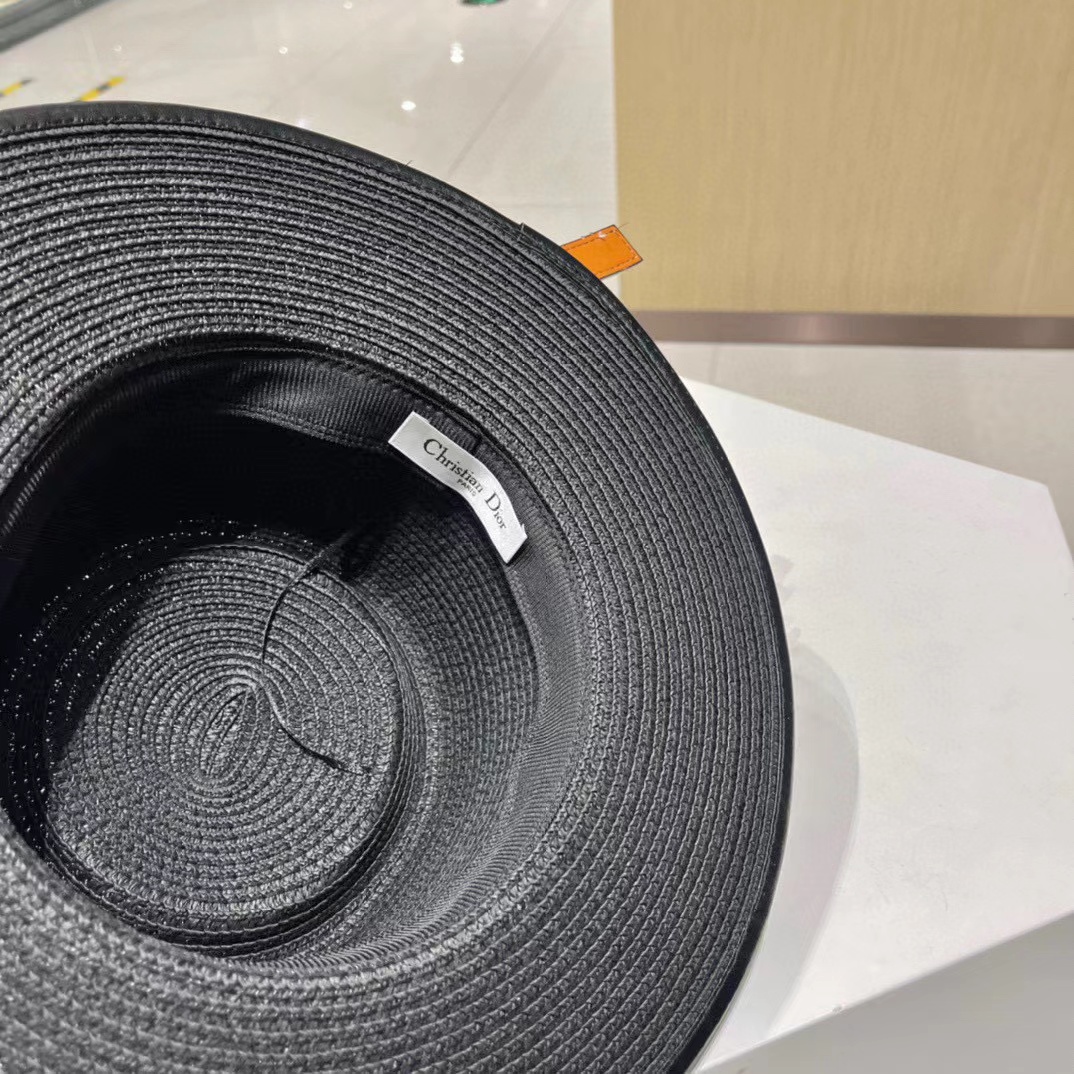 DI0R ベルト文字ストローハット【50％割引+送料無料】