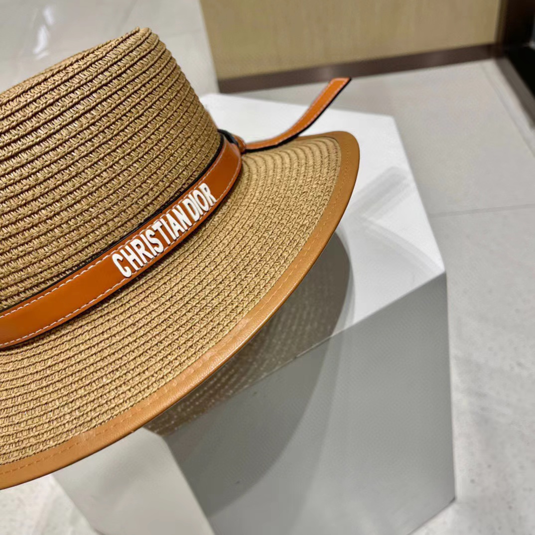 DI0R ベルト文字ストローハット【50％割引+送料無料】