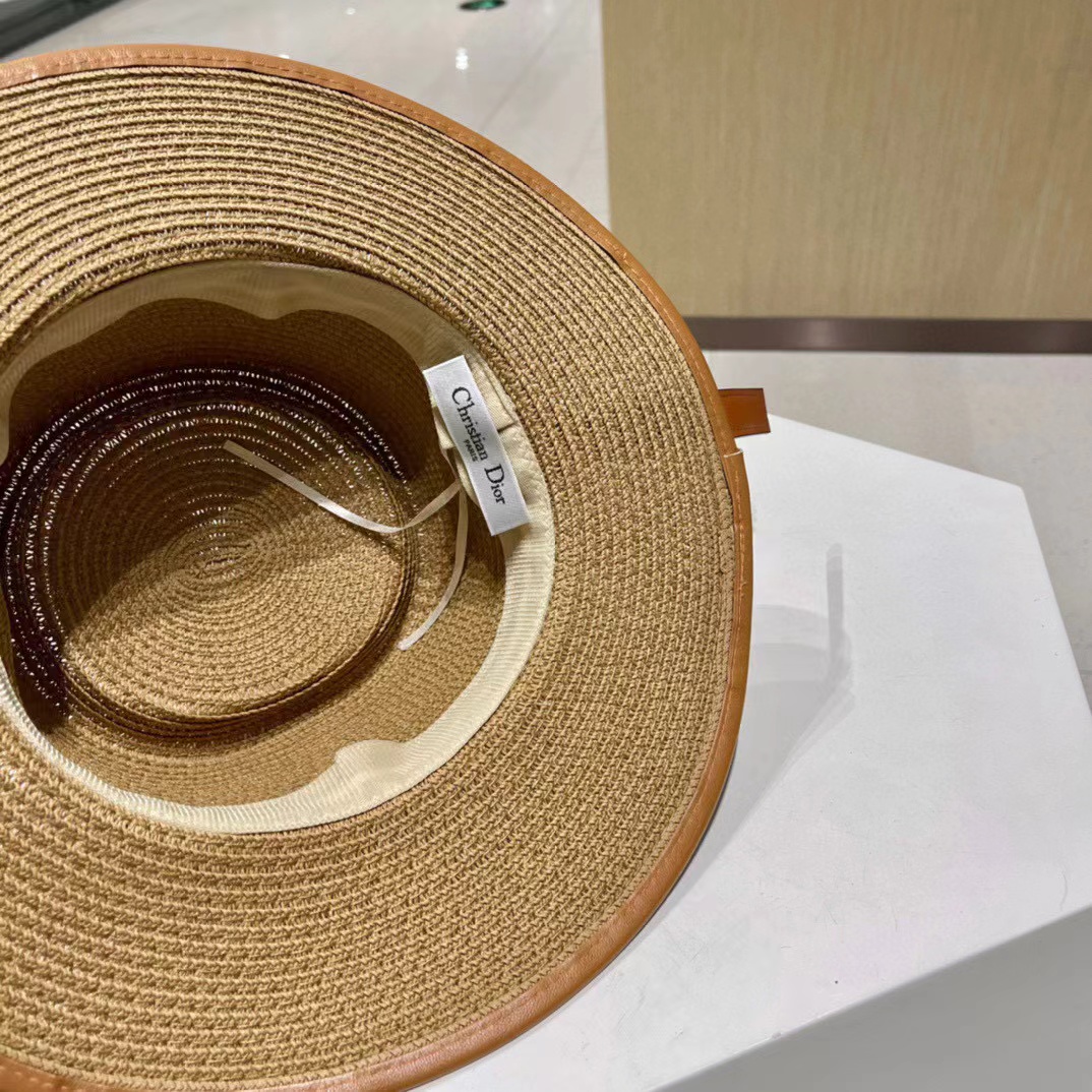 DI0R ベルト文字ストローハット【50％割引+送料無料】