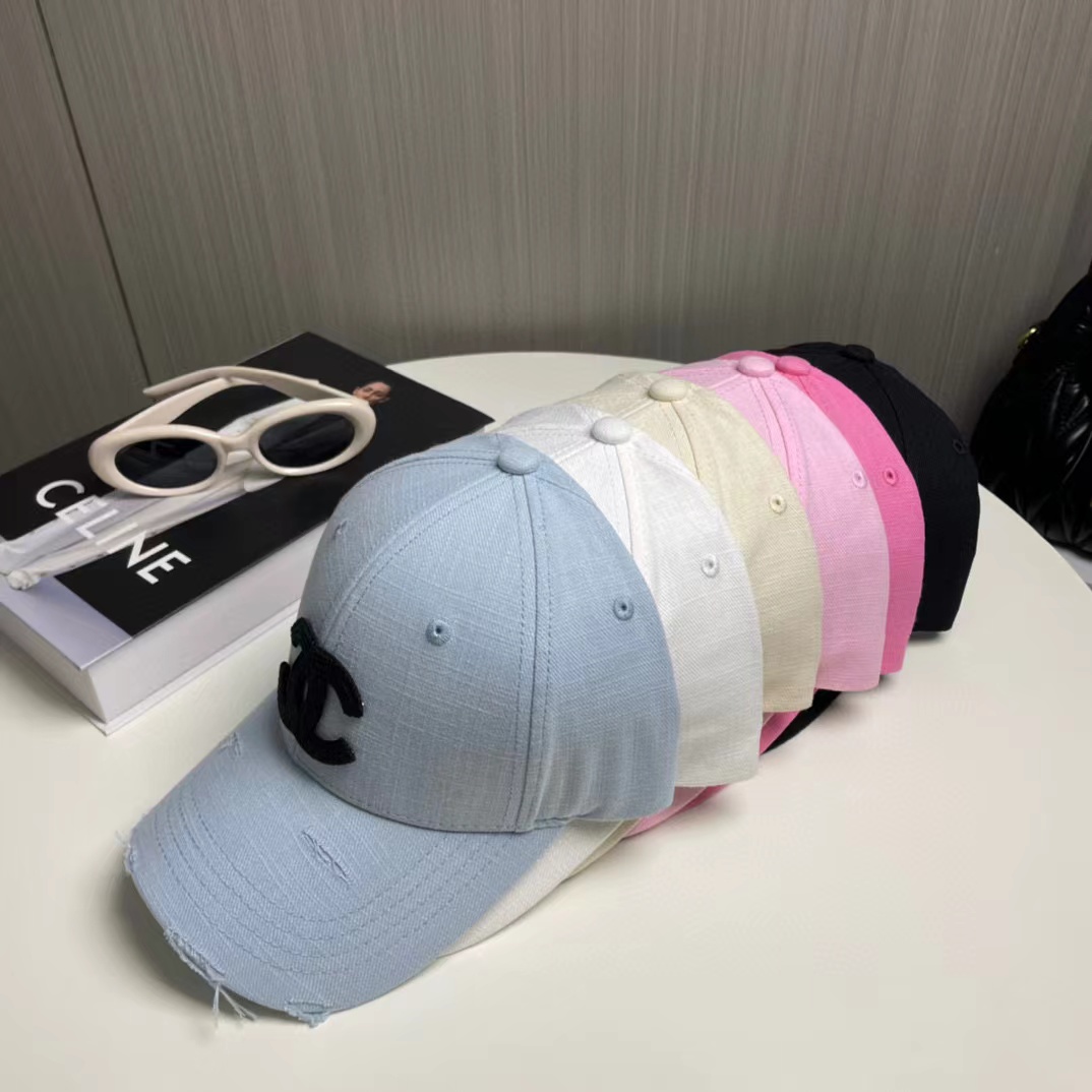 CHANE1 ダブルCロゴ ベースボールキャップ【50％割引+送料無料】