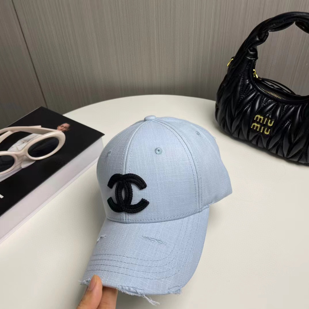CHANE1 ダブルCロゴ ベースボールキャップ【50％割引+送料無料】