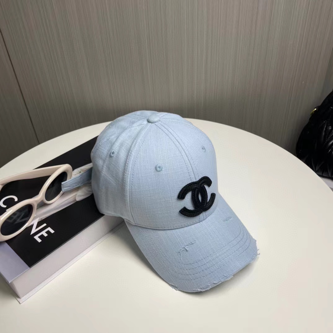 CHANE1 ダブルCロゴ ベースボールキャップ【50％割引+送料無料】