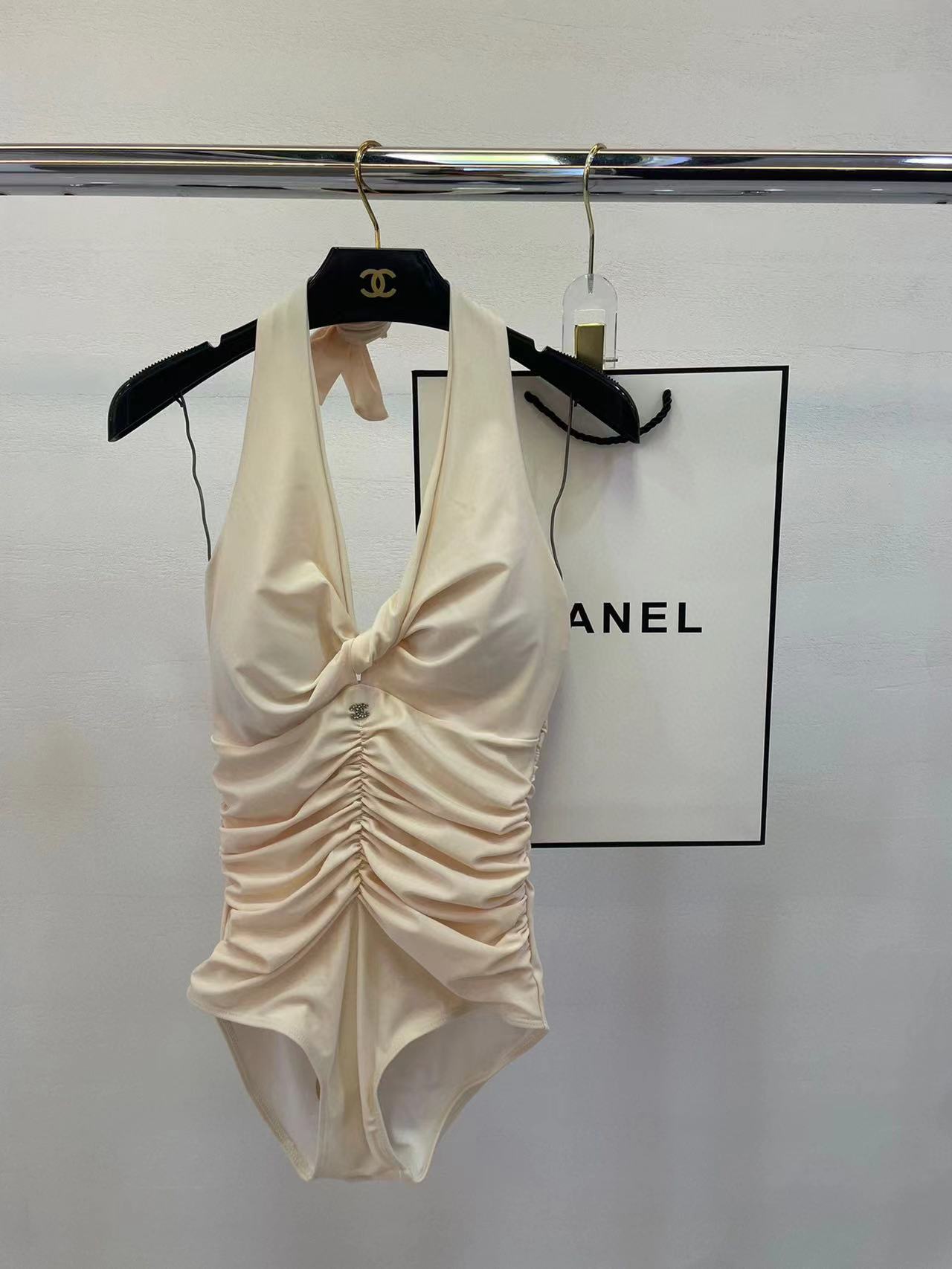 CHANE1 プリーツワンピース水着【50％割引+送料無料】