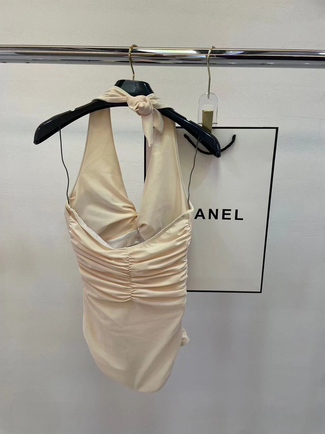 CHANE1 プリーツワンピース水着【50％割引+送料無料】