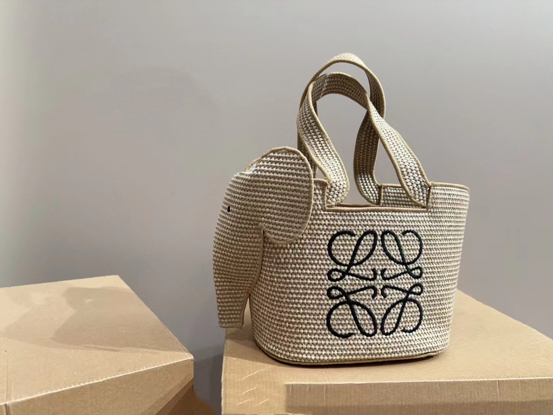 L0WEW ストローエレファント ハンドバッグ【50％割引+送料無料】