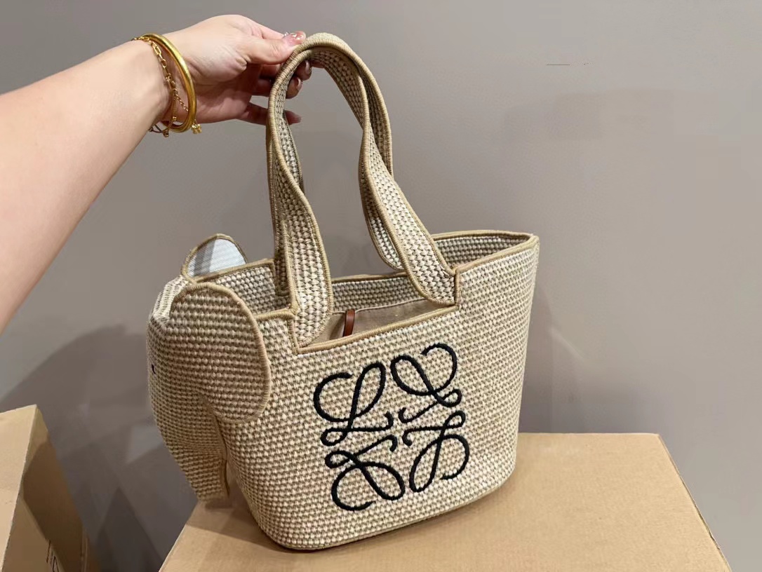 L0WEW ストローエレファント ハンドバッグ【50％割引+送料無料】