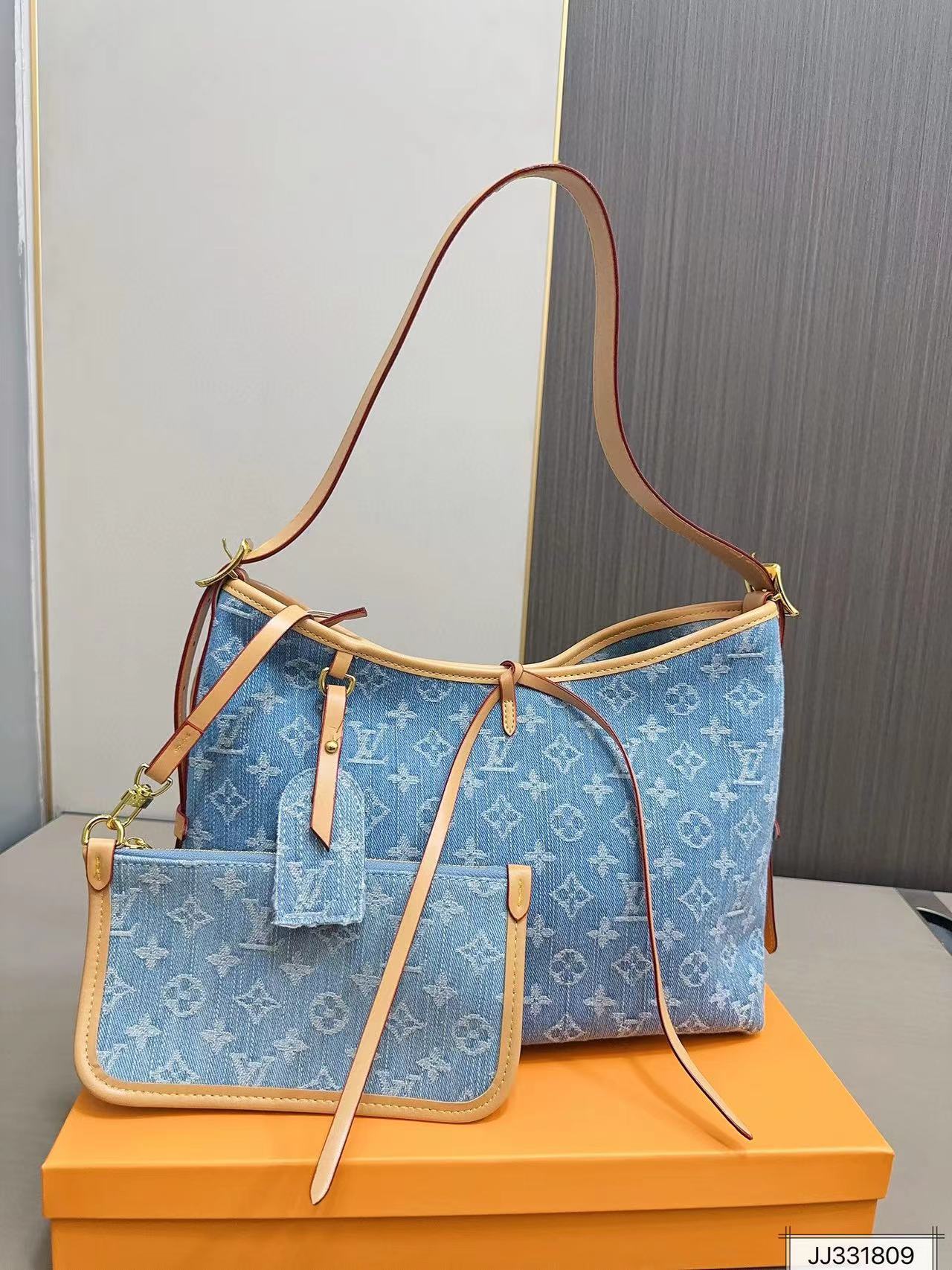 LV Carry all デニムショッピングバッグ【50％割引+送料無料】