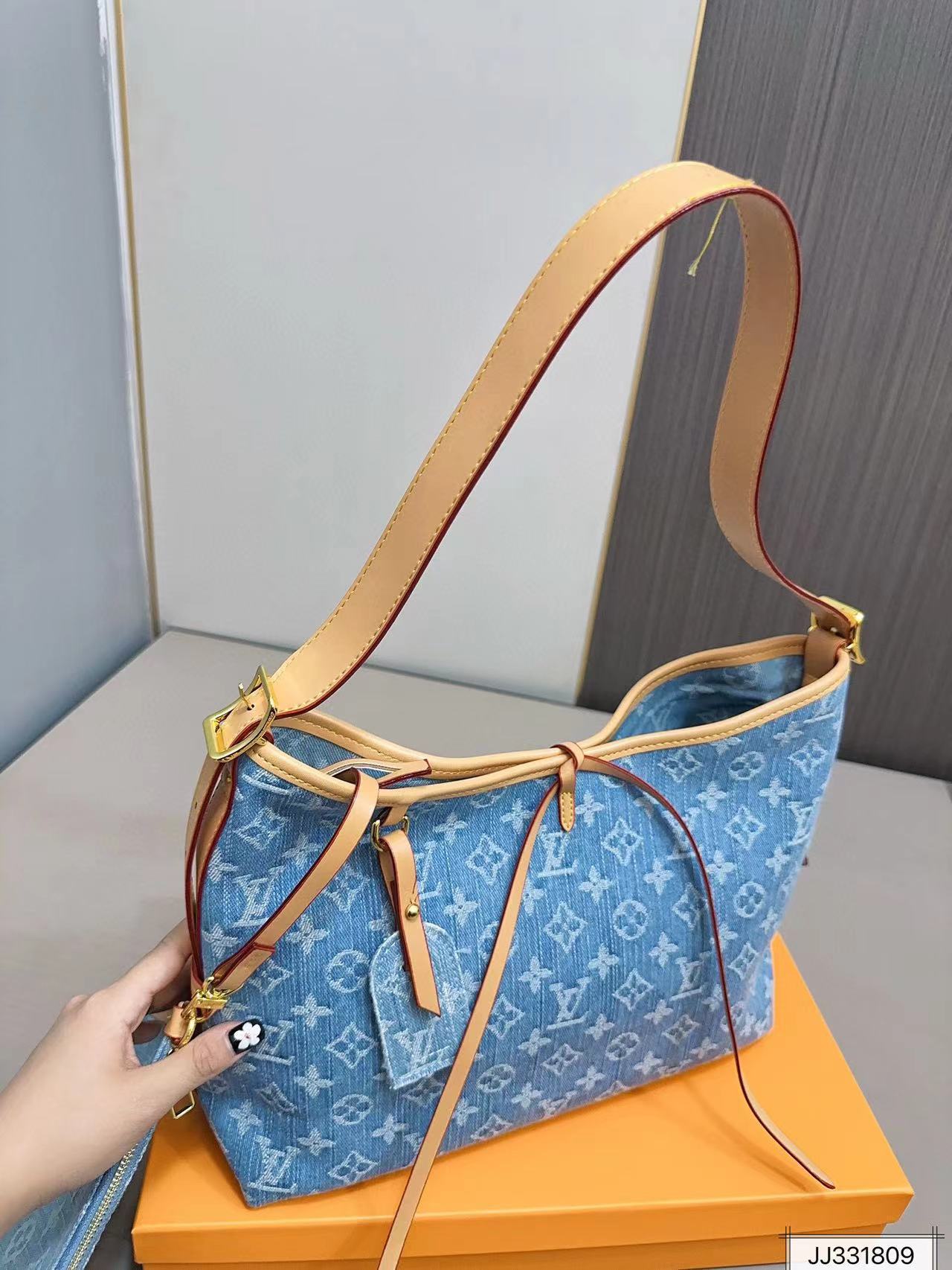 LV Carry all デニムショッピングバッグ【50％割引+送料無料】