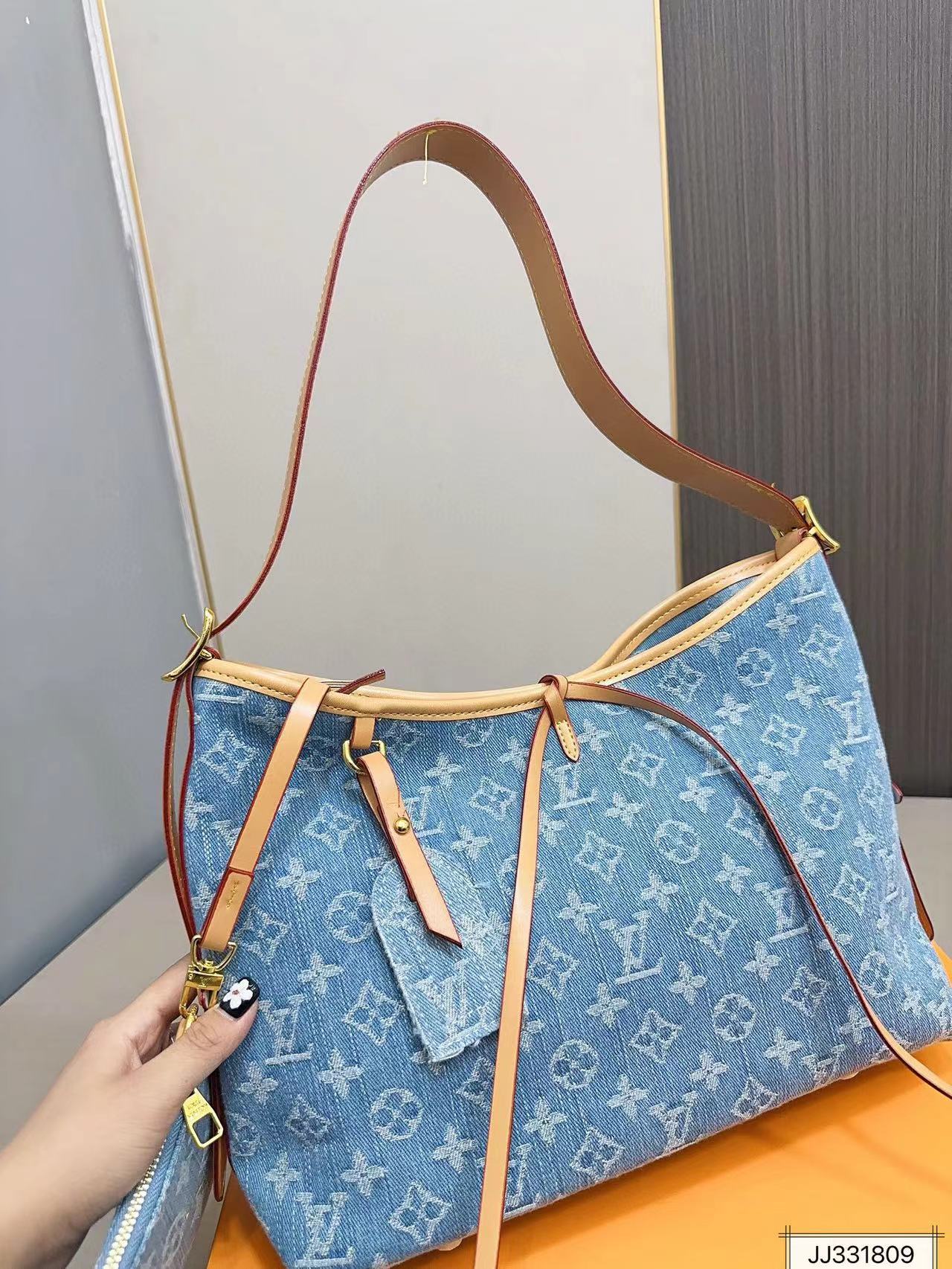 LV Carry all デニムショッピングバッグ【50％割引+送料無料】