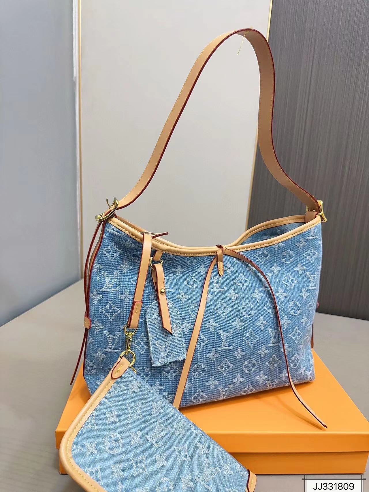 LV Carry all デニムショッピングバッグ【50％割引+送料無料】