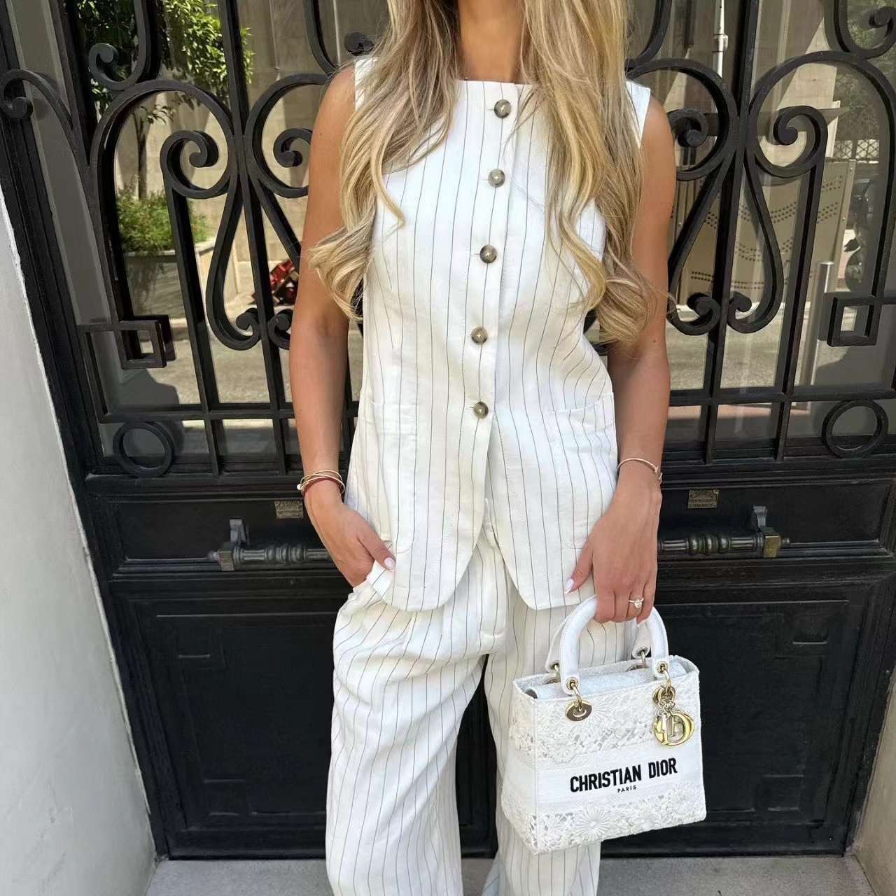 DI0R 高品質レース刺繍ハンドバッグ【50％割引+送料無料】