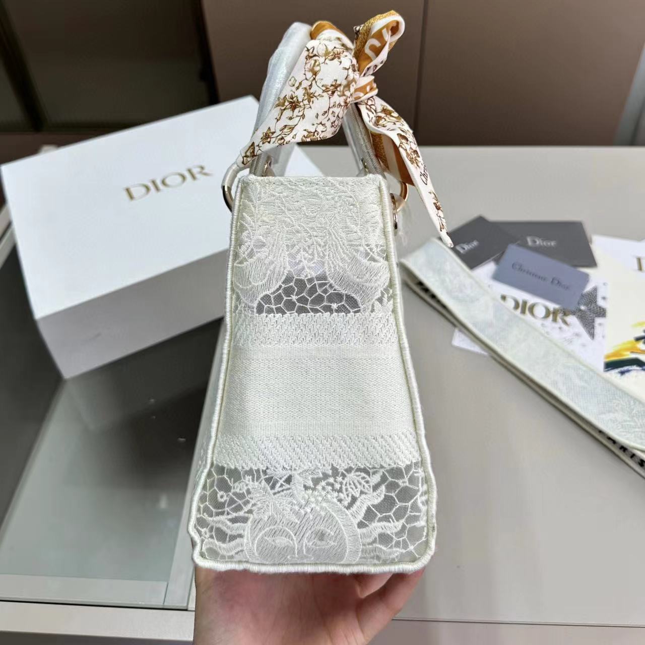 DI0R 高品質レース刺繍ハンドバッグ【50％割引+送料無料】