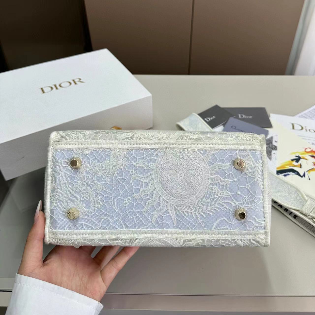 DI0R 高品質レース刺繍ハンドバッグ【50％割引+送料無料】