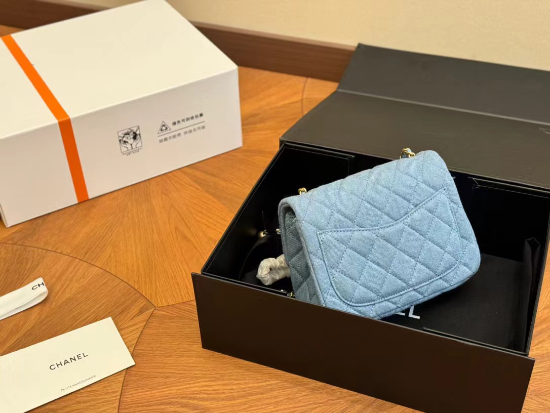 CHANE1 ゴールデン ボール デニム ショルダー クロスボディ バッグ【50％割引+送料無料】