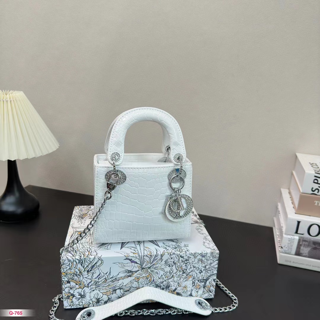 DI0R Lady クロコダイルプリント ハンドバッグ【50％割引+送料無料】